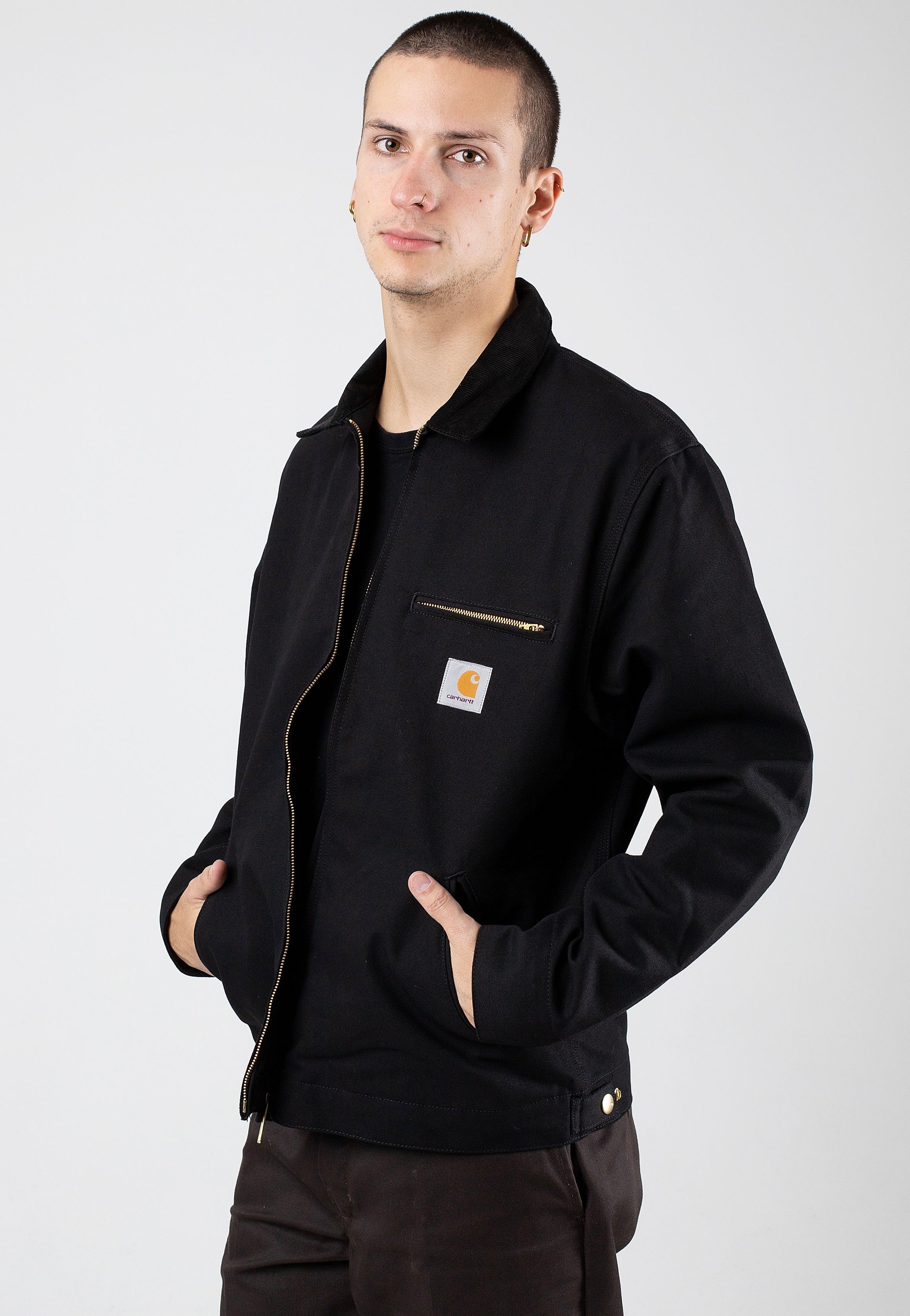 Carhartt WIP - Detroit Rigid Black/Black - Jacket | Men-Image