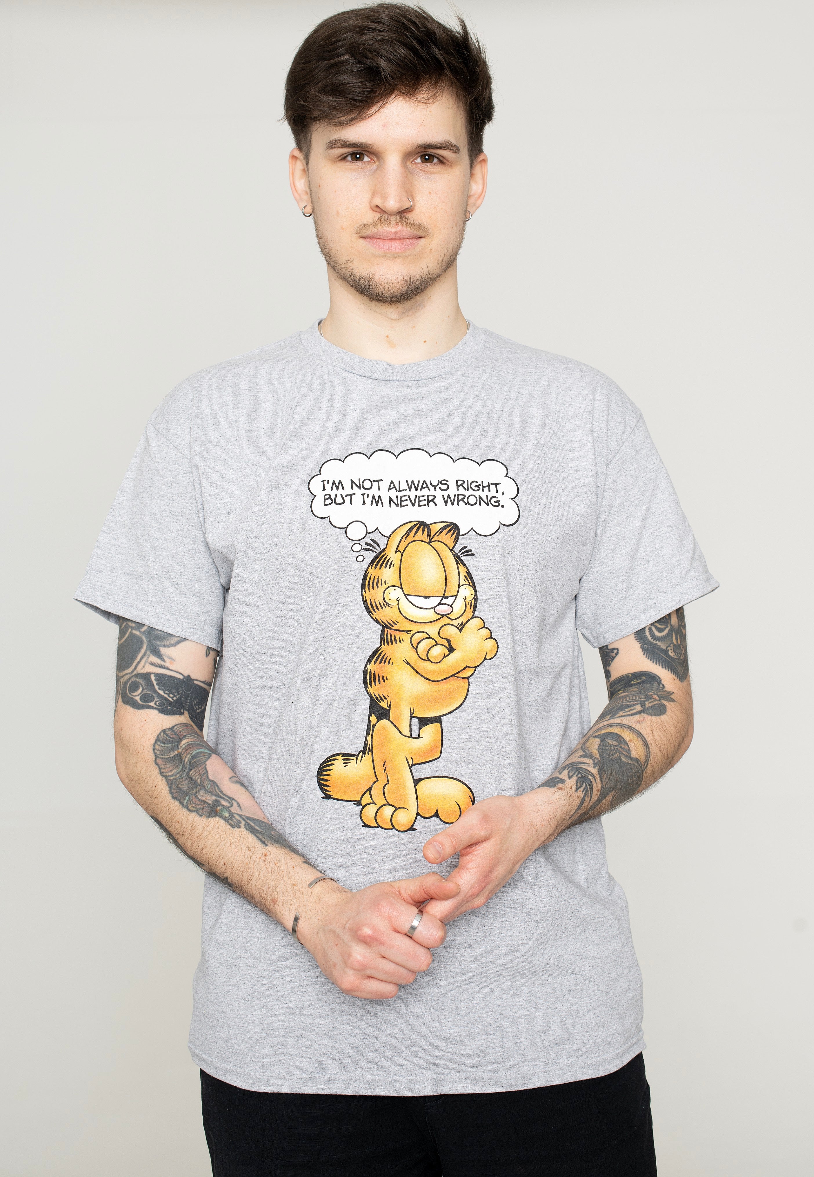 Garfield - Never Wrong Sport Grey - T-Shirt | Men-Image