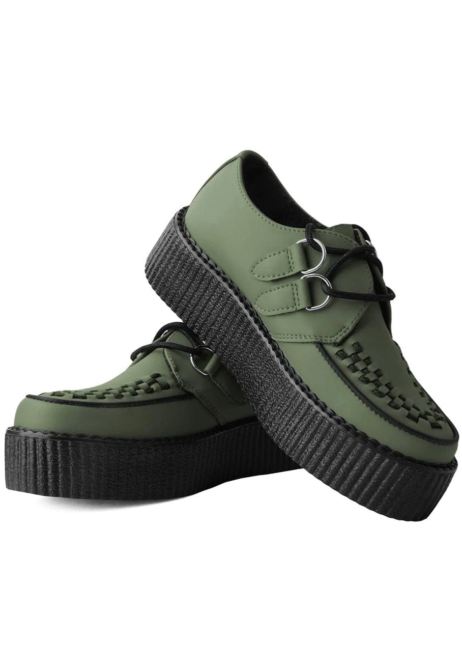 T.U.K. - Viva High Creeper Dark Green Vegan - Girl Shoes | Women-Image