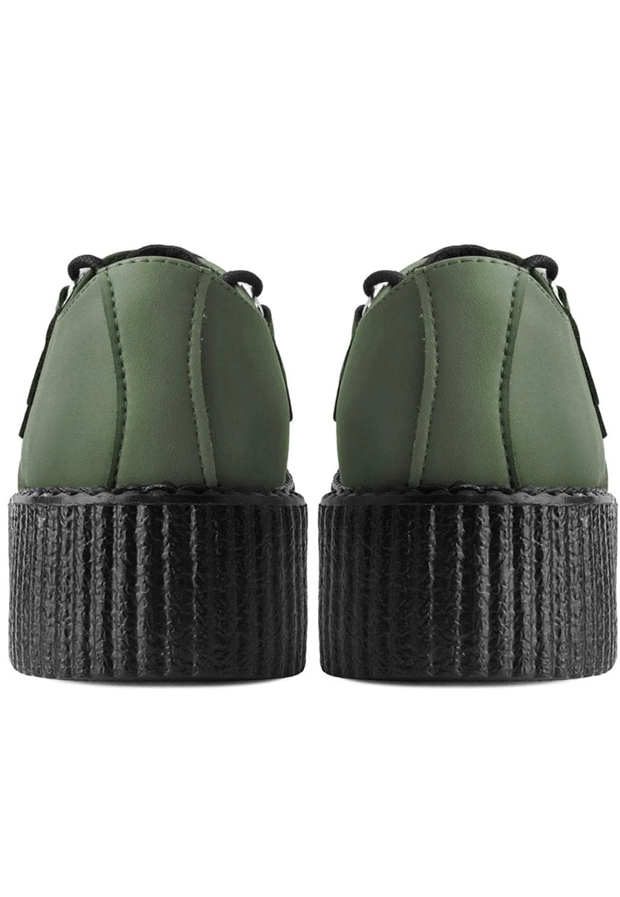 T.U.K. - Viva High Creeper Dark Green Vegan - Girl Shoes | Women-Image