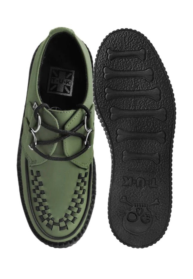 T.U.K. - Viva High Creeper Dark Green Vegan - Girl Shoes | Women-Image