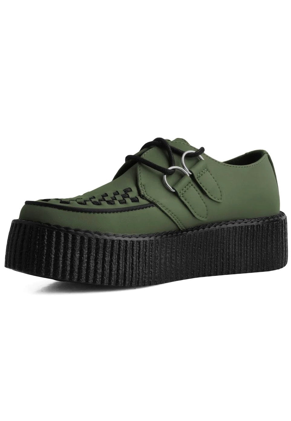 T.U.K. - Viva High Creeper Dark Green Vegan - Girl Shoes | Women-Image