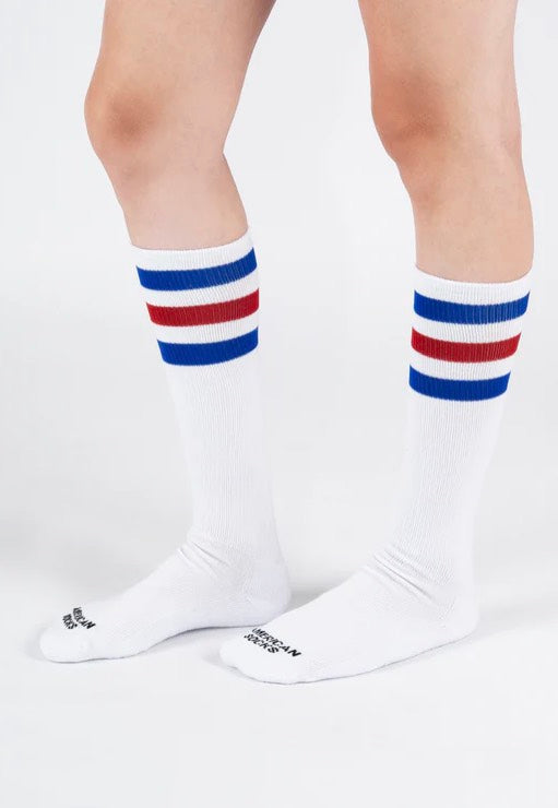 American Socks - American Pride White Knee High - Socks | Neutral-Image