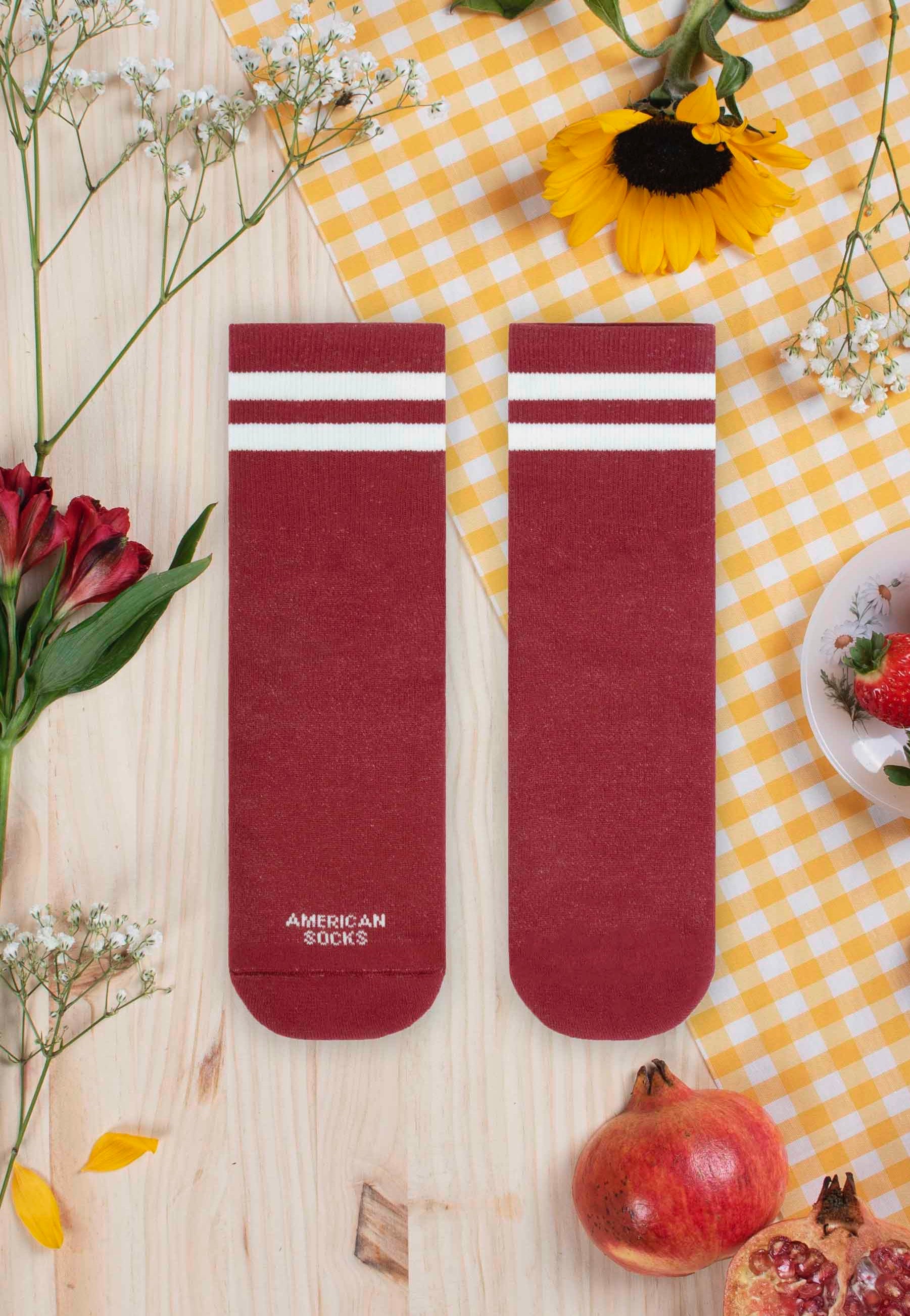 American Socks - Crimson Ankle High - Socks | Neutral-Image