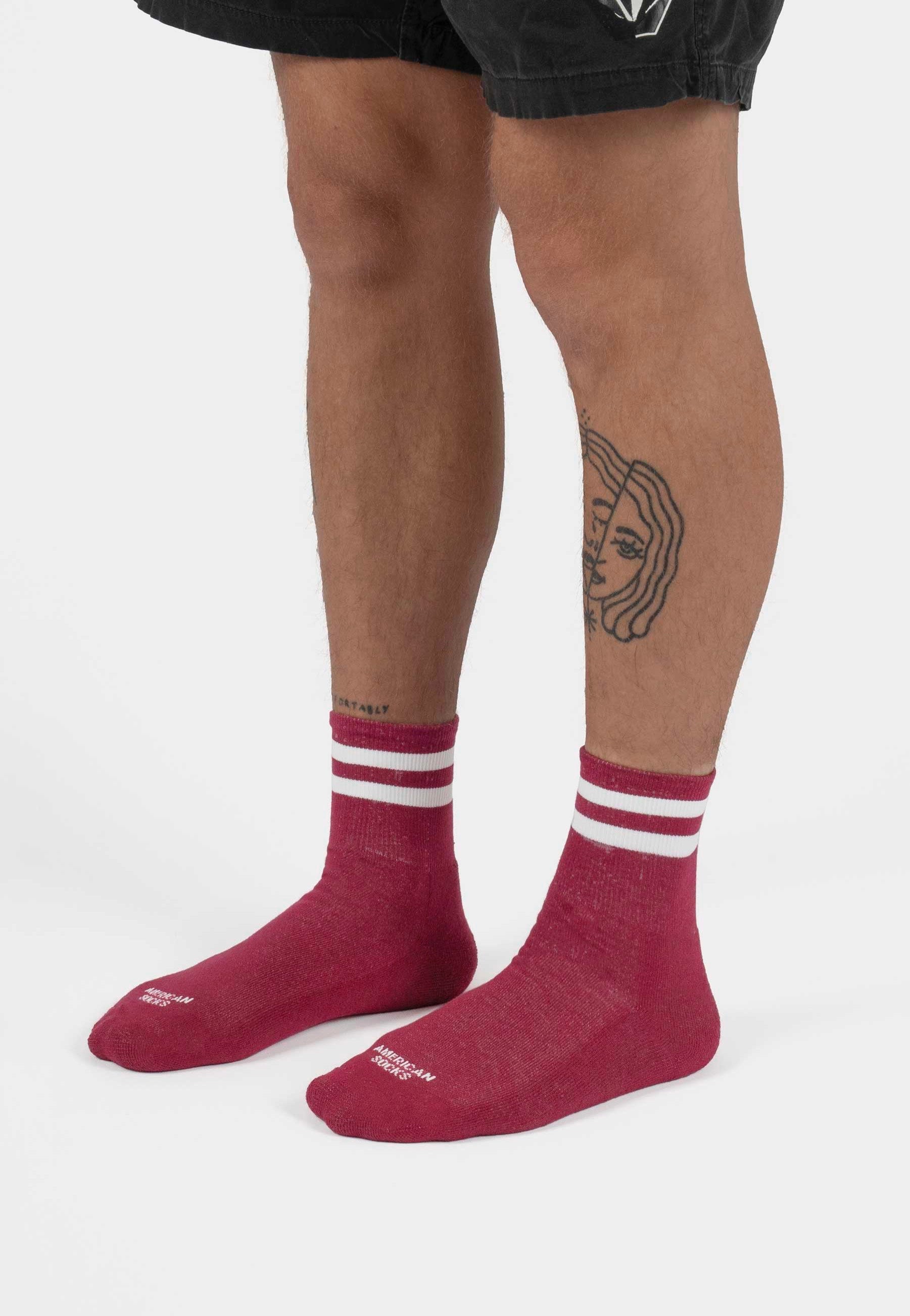 American Socks - Crimson Ankle High - Socks | Neutral-Image