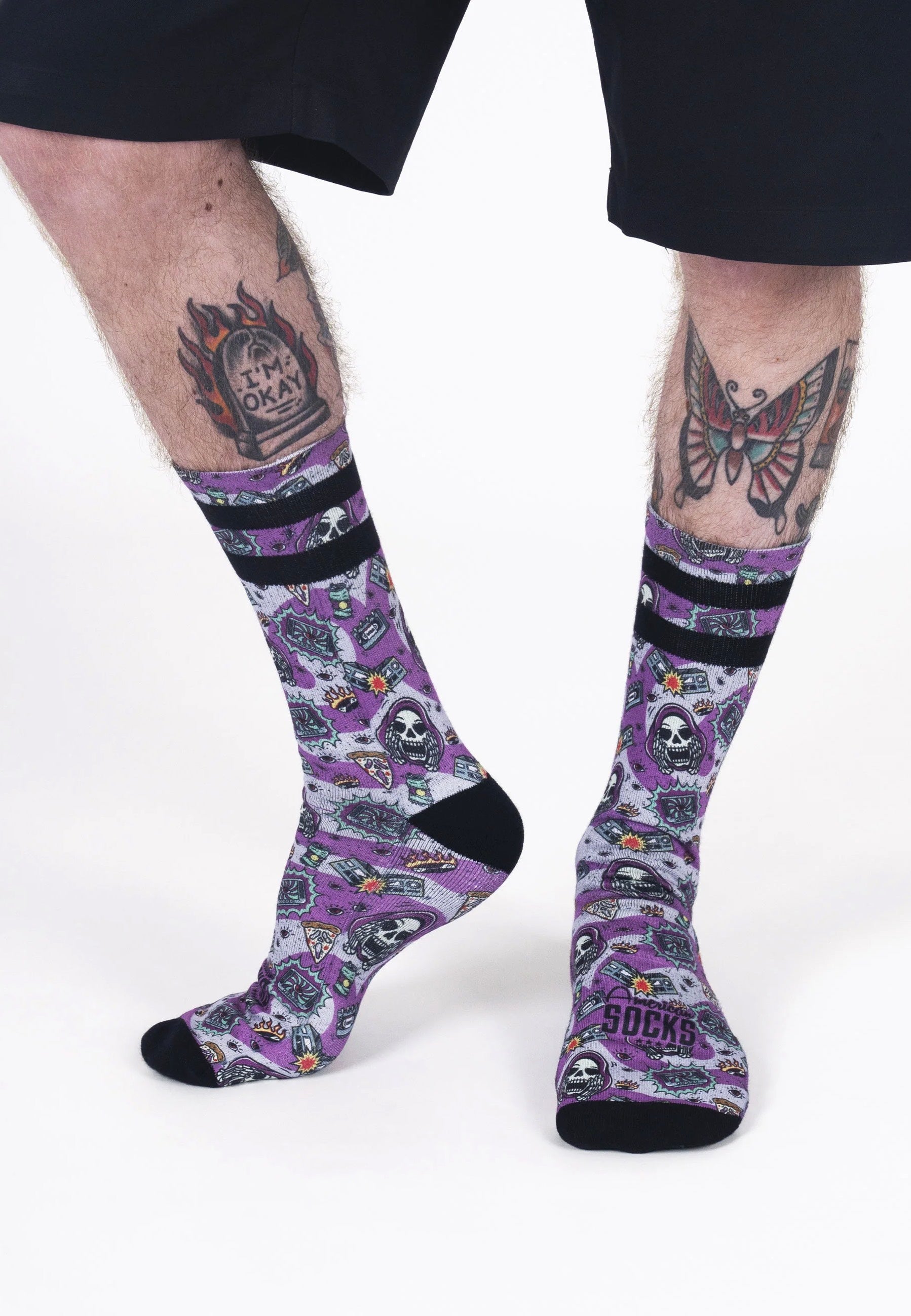 American Socks - Horror Time Mid High Purple - Socks | Neutral-Image