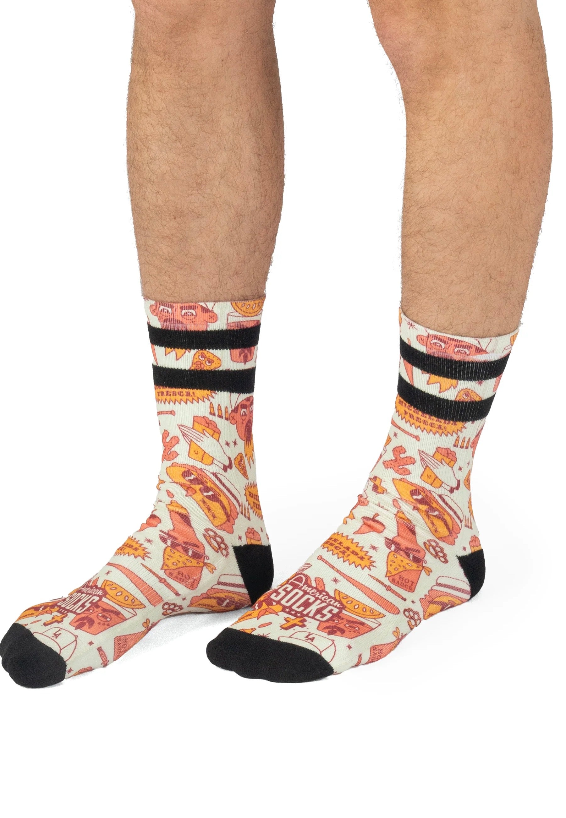 American Socks - Tacos & Vatos Mid High - Socks | Neutral-Image