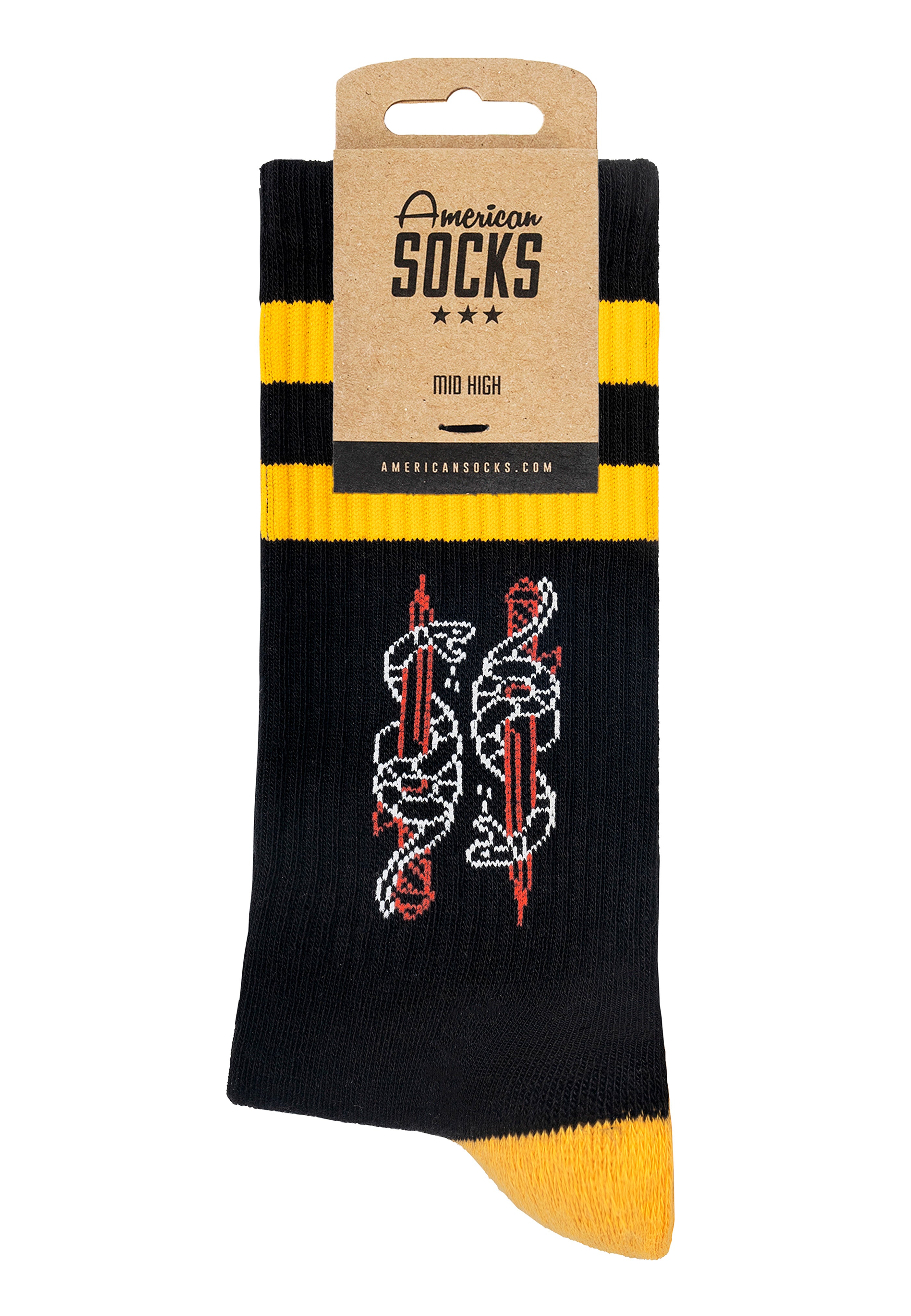 American Socks - Serpent Mid High - Socks | Neutral-Image