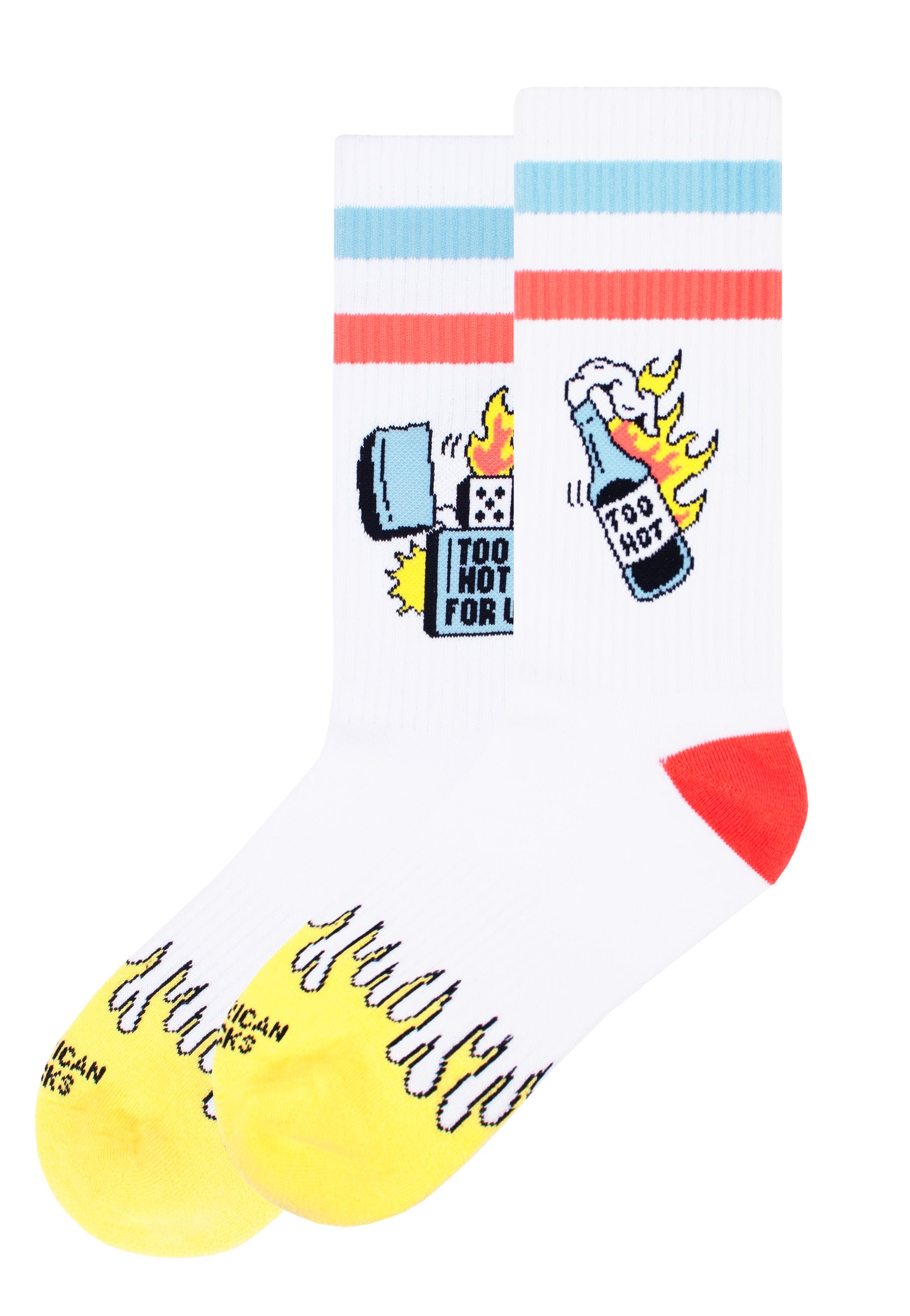 American Socks - 2 Hot 4 You Mid High White - Socks | Neutral-Image