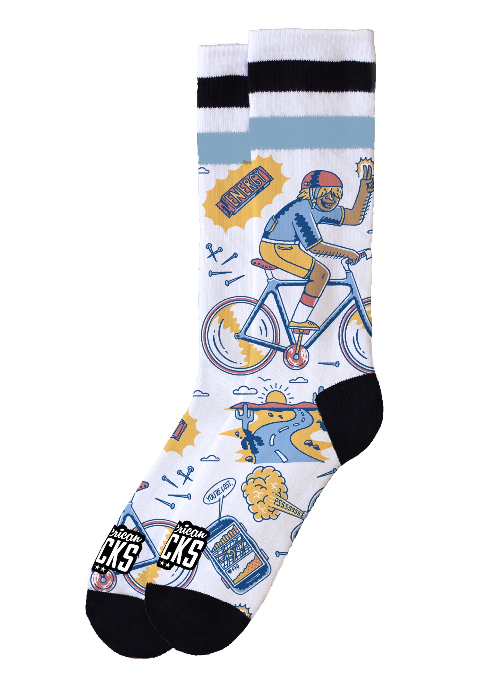 American Socks - Peak Rider Mid High White - Socks | Neutral-Image