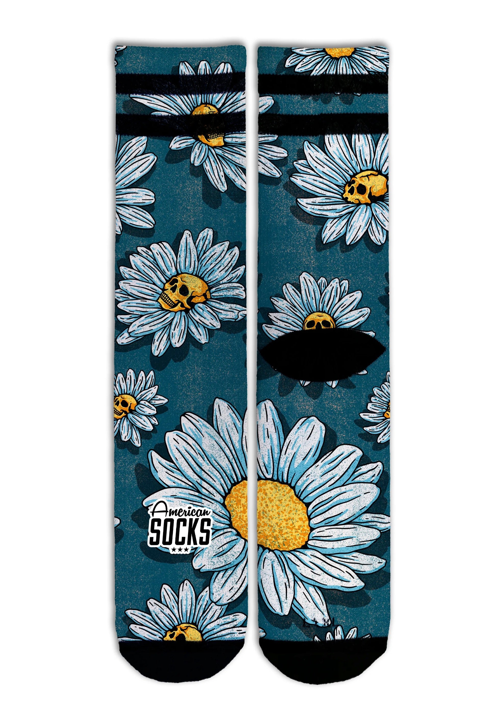 American Socks - Daisies Mid High - Socks | Neutral-Image