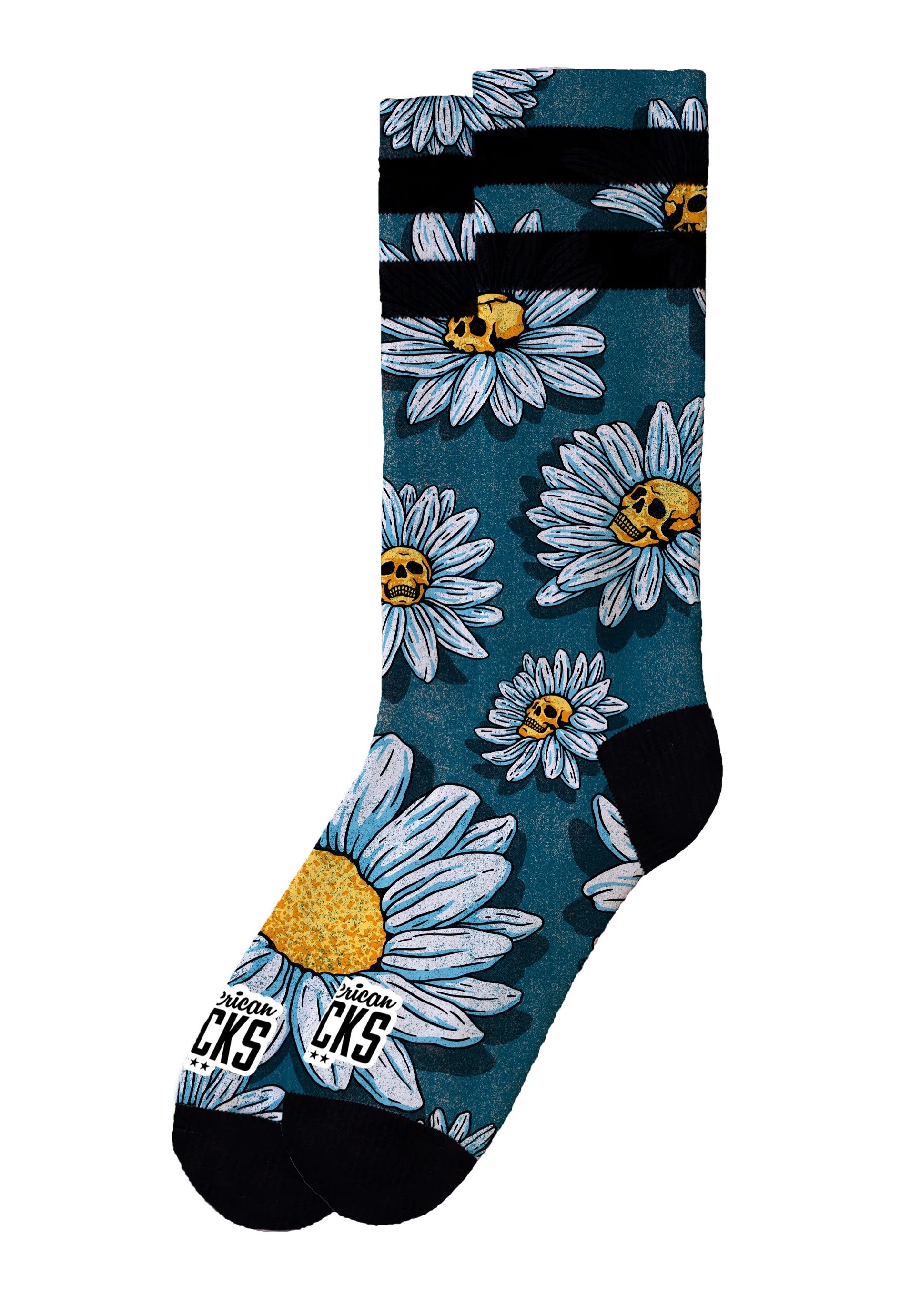 American Socks - Daisies Mid High - Socks | Neutral-Image