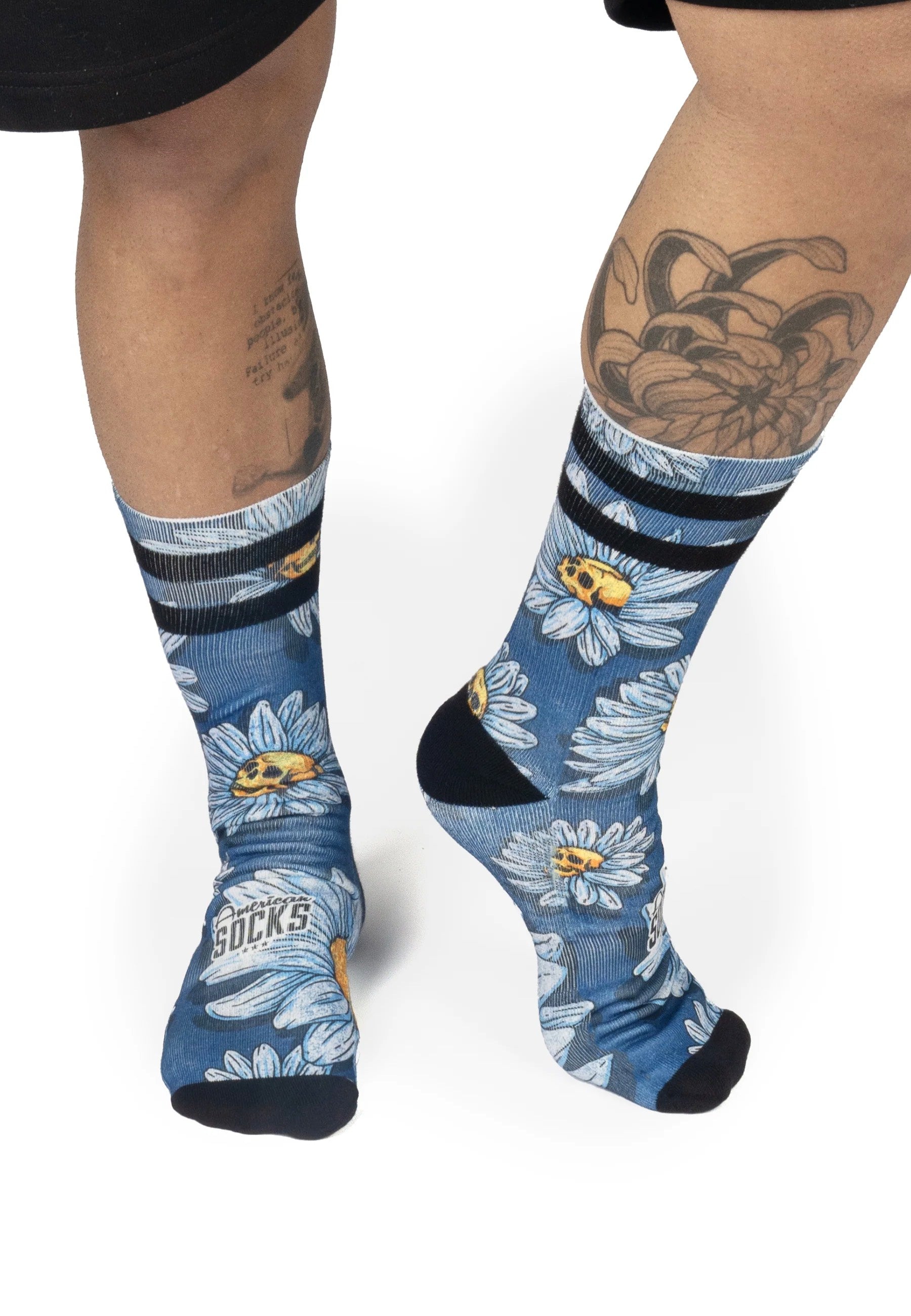 American Socks - Daisies Mid High - Socks | Neutral-Image