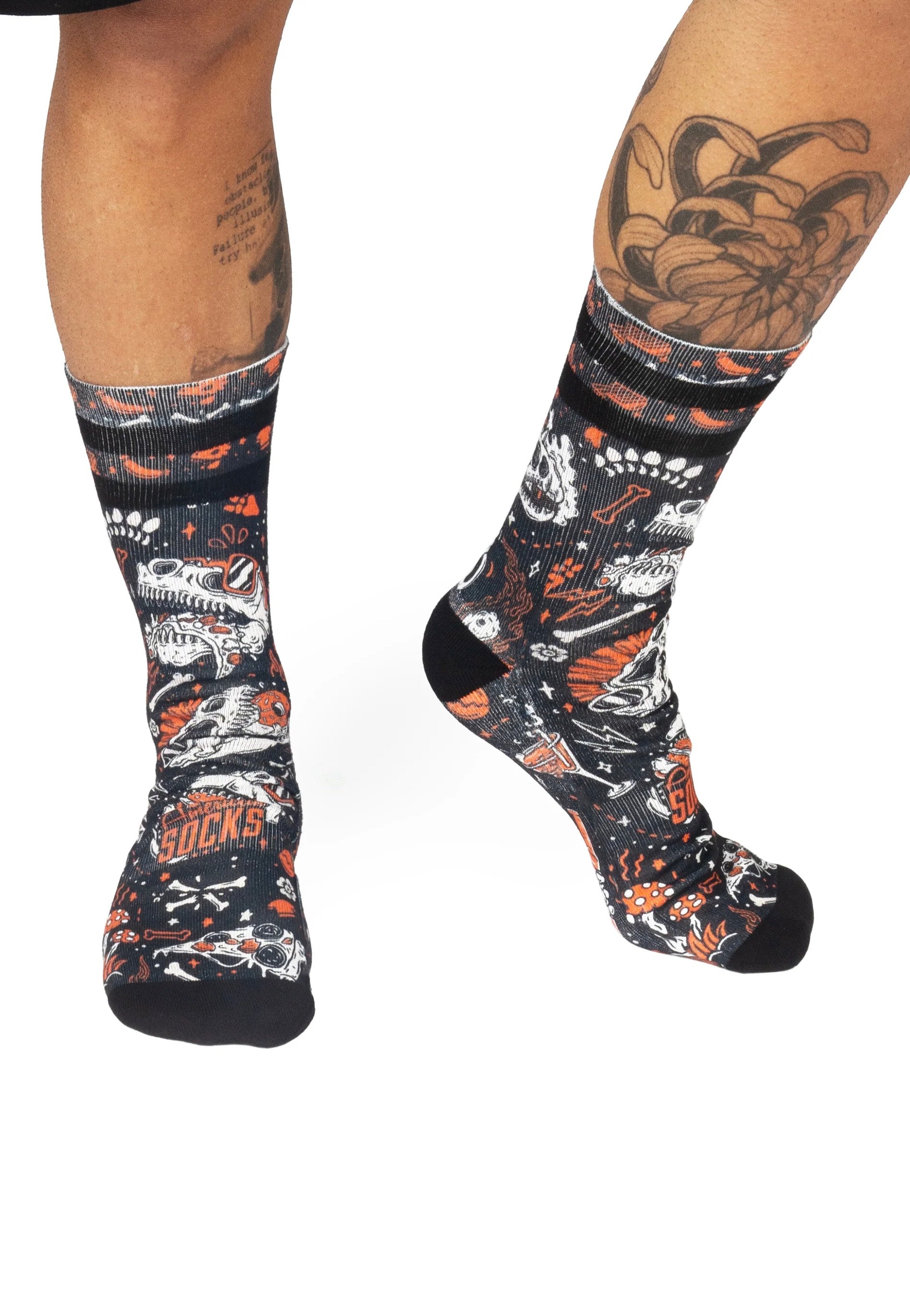 American Socks - Slick Dinos Mid High Black - Socks | Neutral-Image