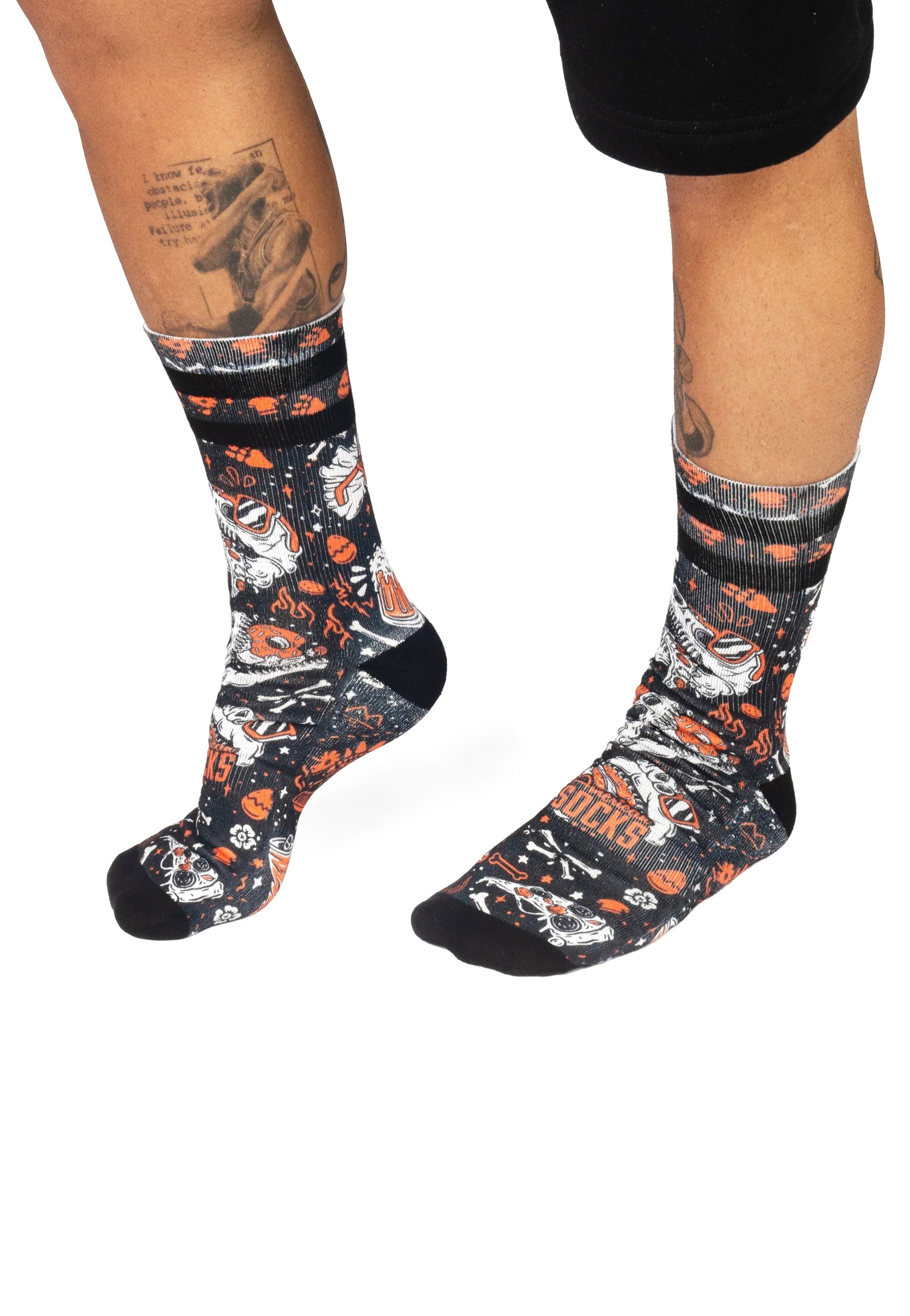 American Socks - Slick Dinos Mid High Black - Socks | Neutral-Image