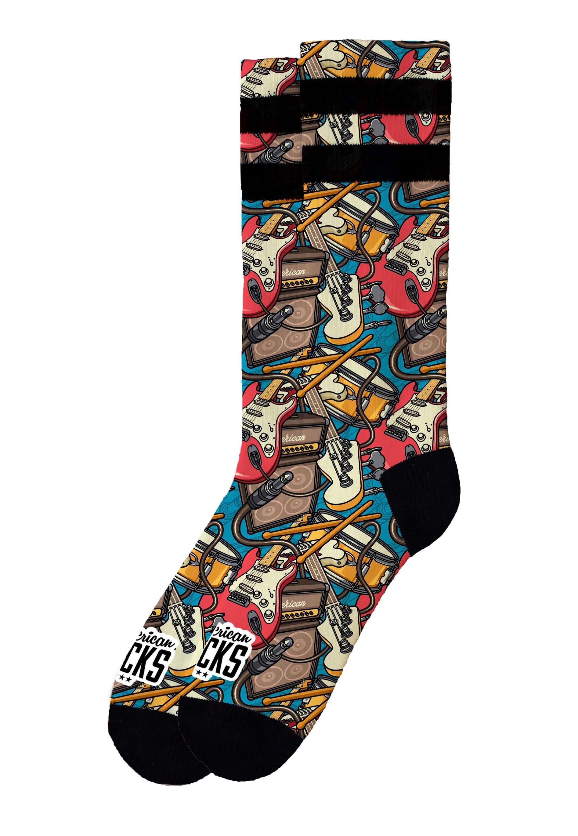 American Socks - Rockband Mid High - Socks | Neutral-Image