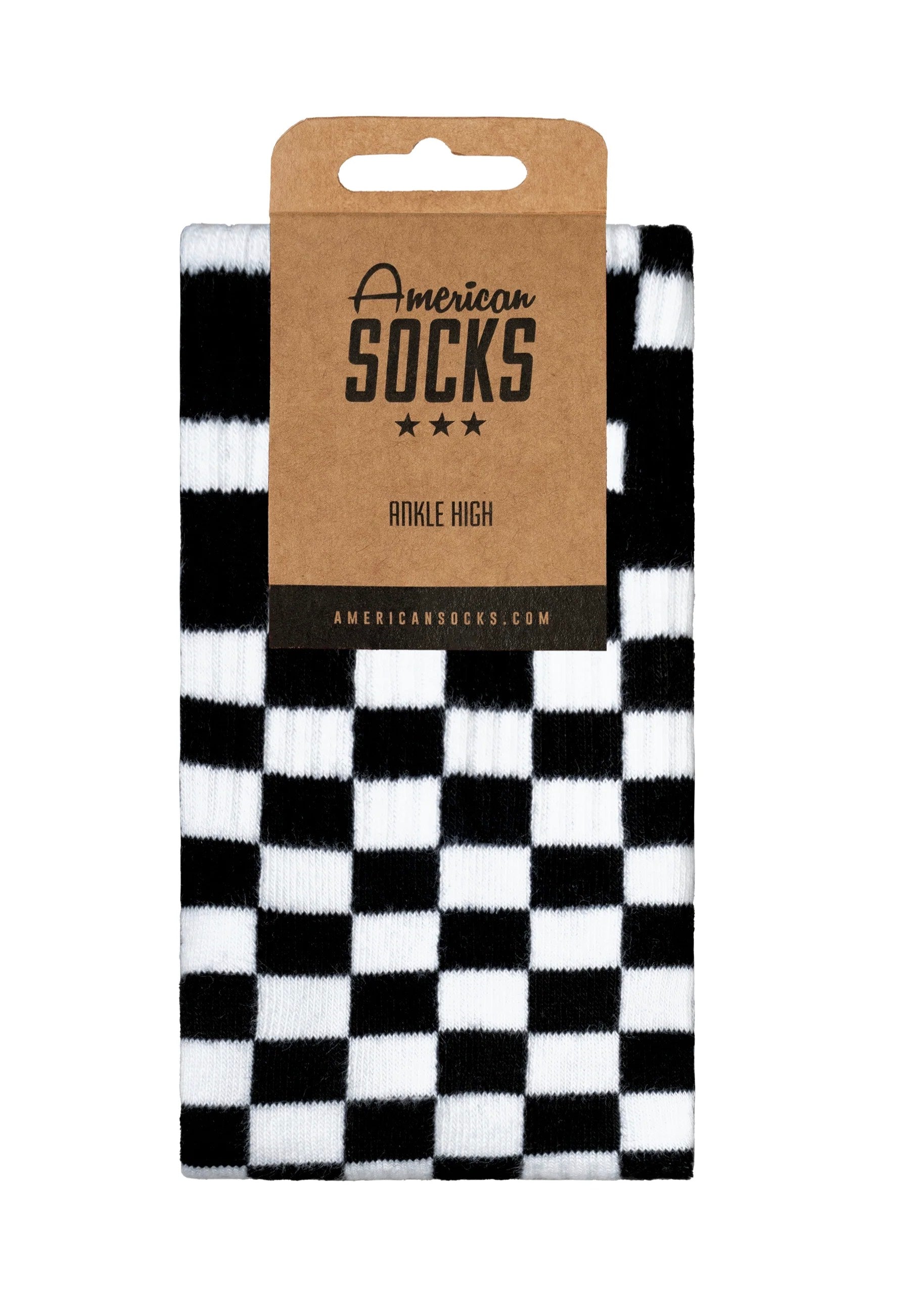 American Socks - Checkerboard Ankle High Black/White - Socks | Neutral-Image