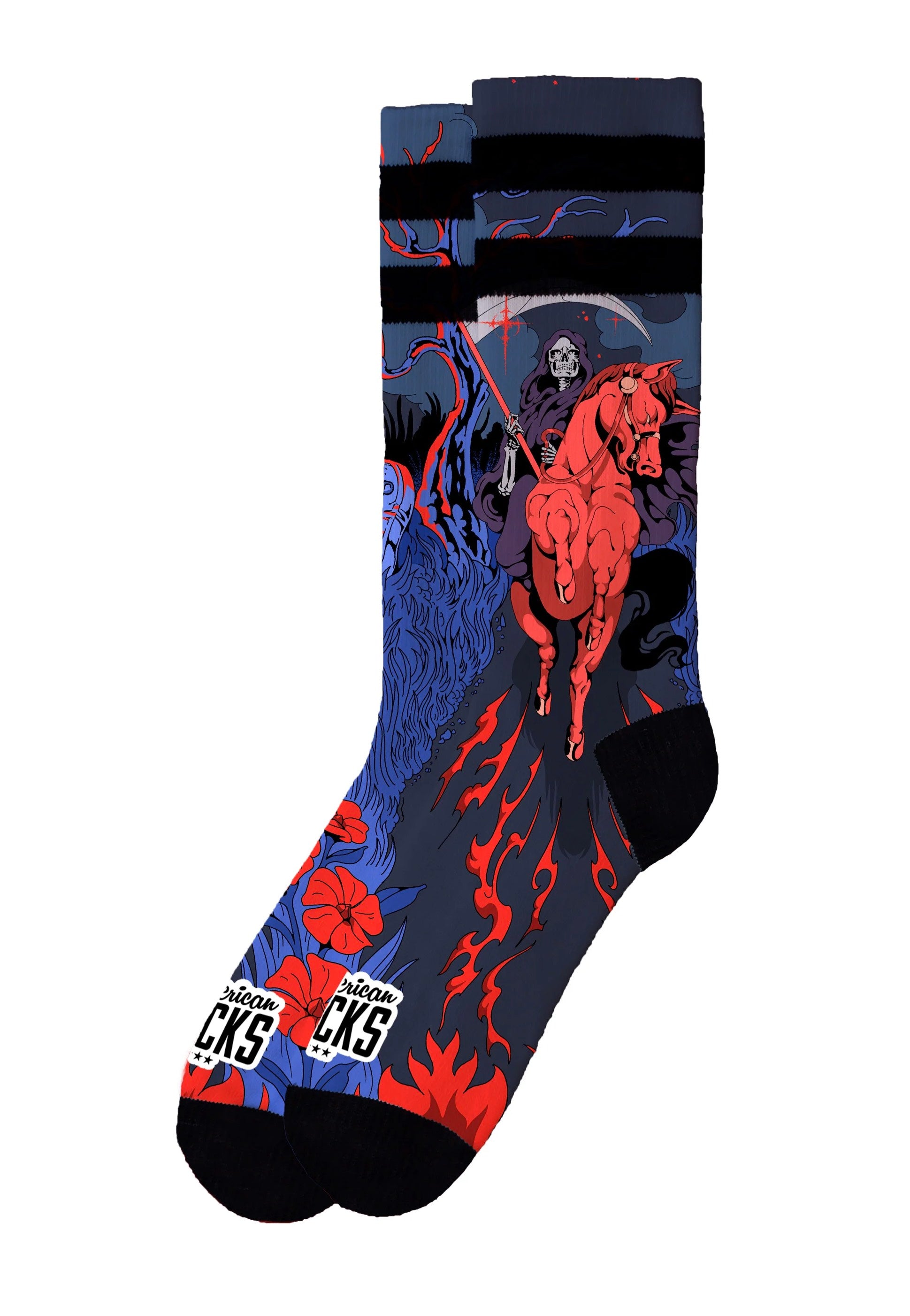 American Socks - Reaper Mid High Black - Socks | Neutral-Image