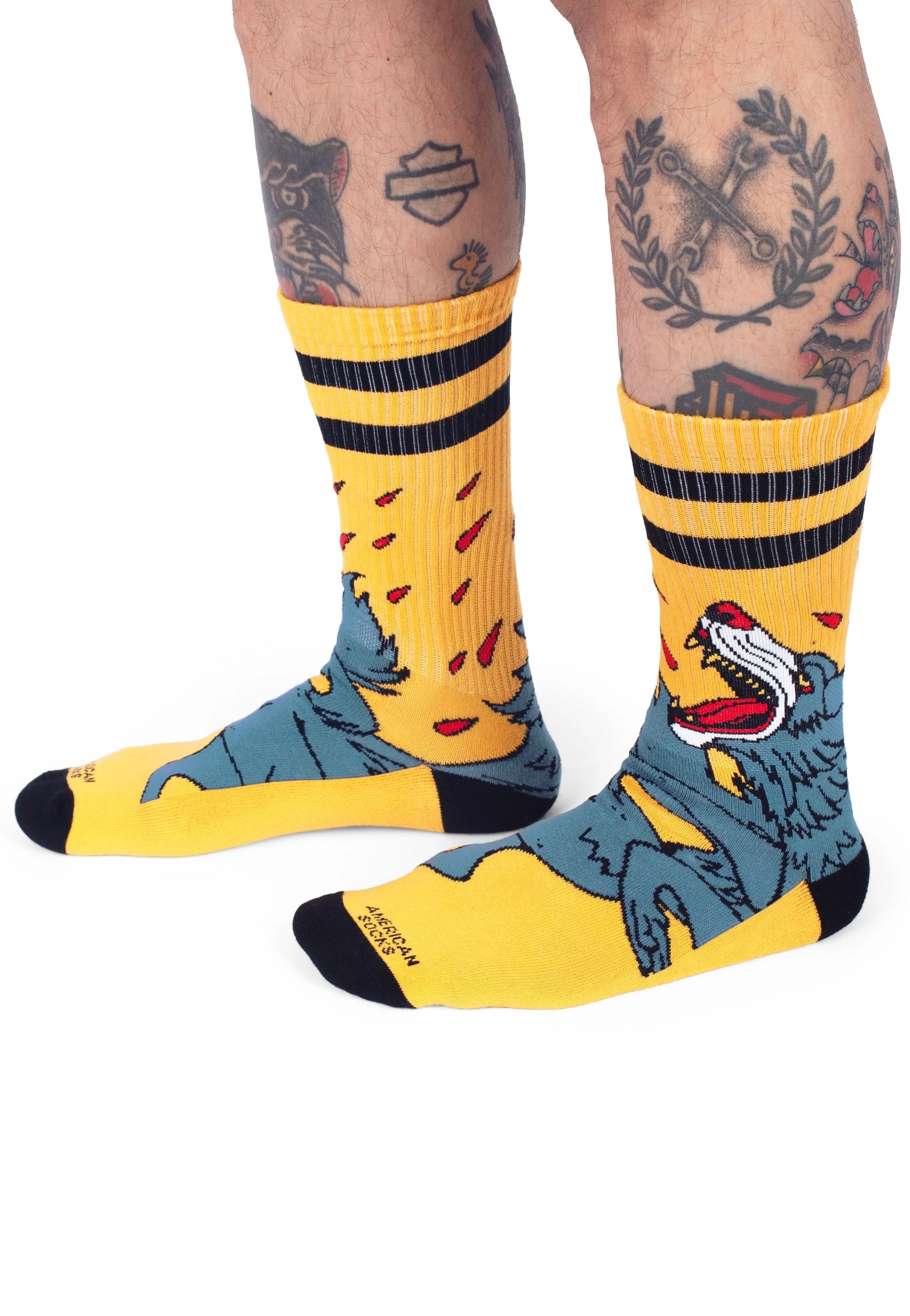 American Socks - Wolfpack Mid High Yellow - Socks | Neutral-Image