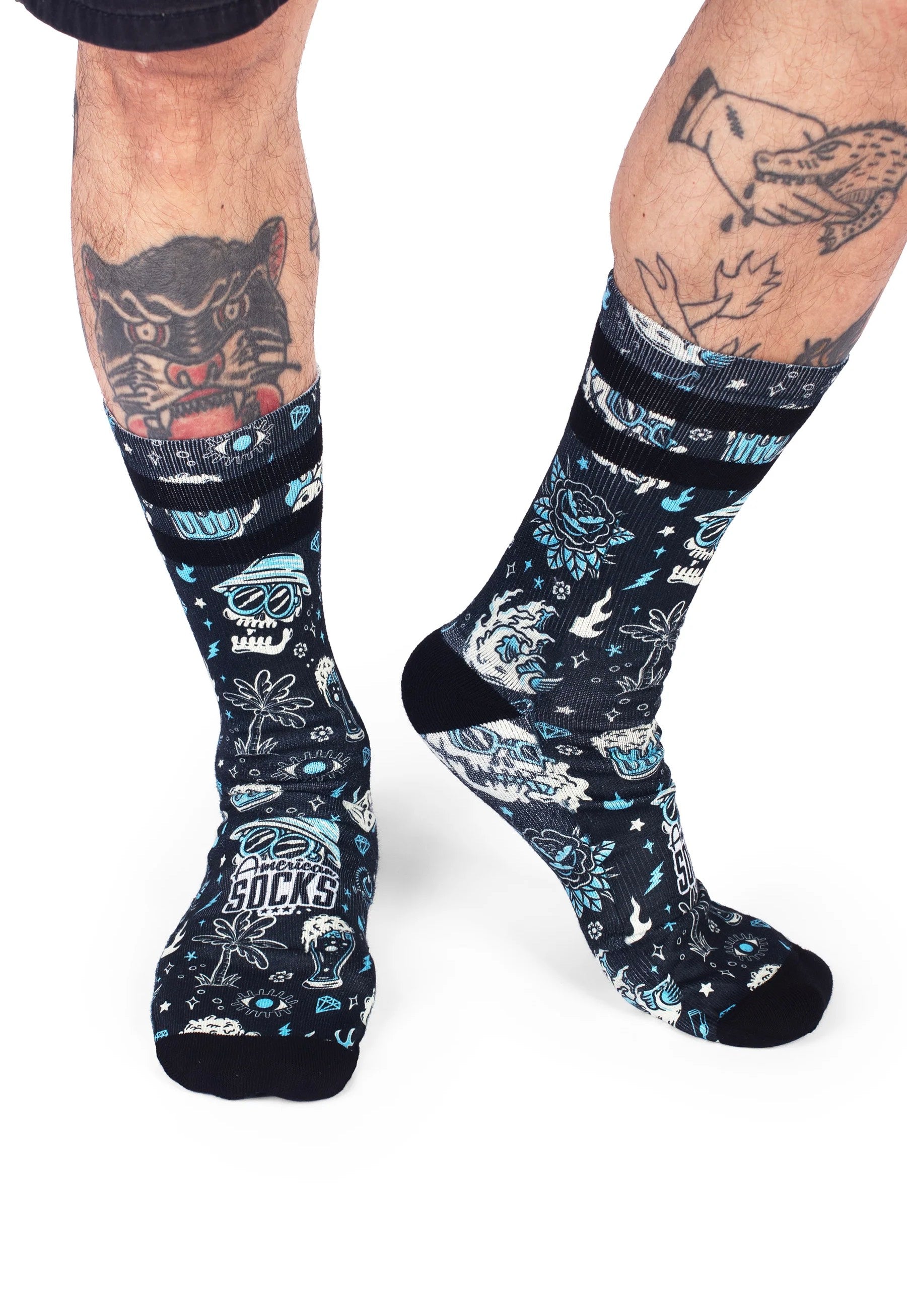 American Socks - Dopamine Mid High Black - Socks | Neutral-Image