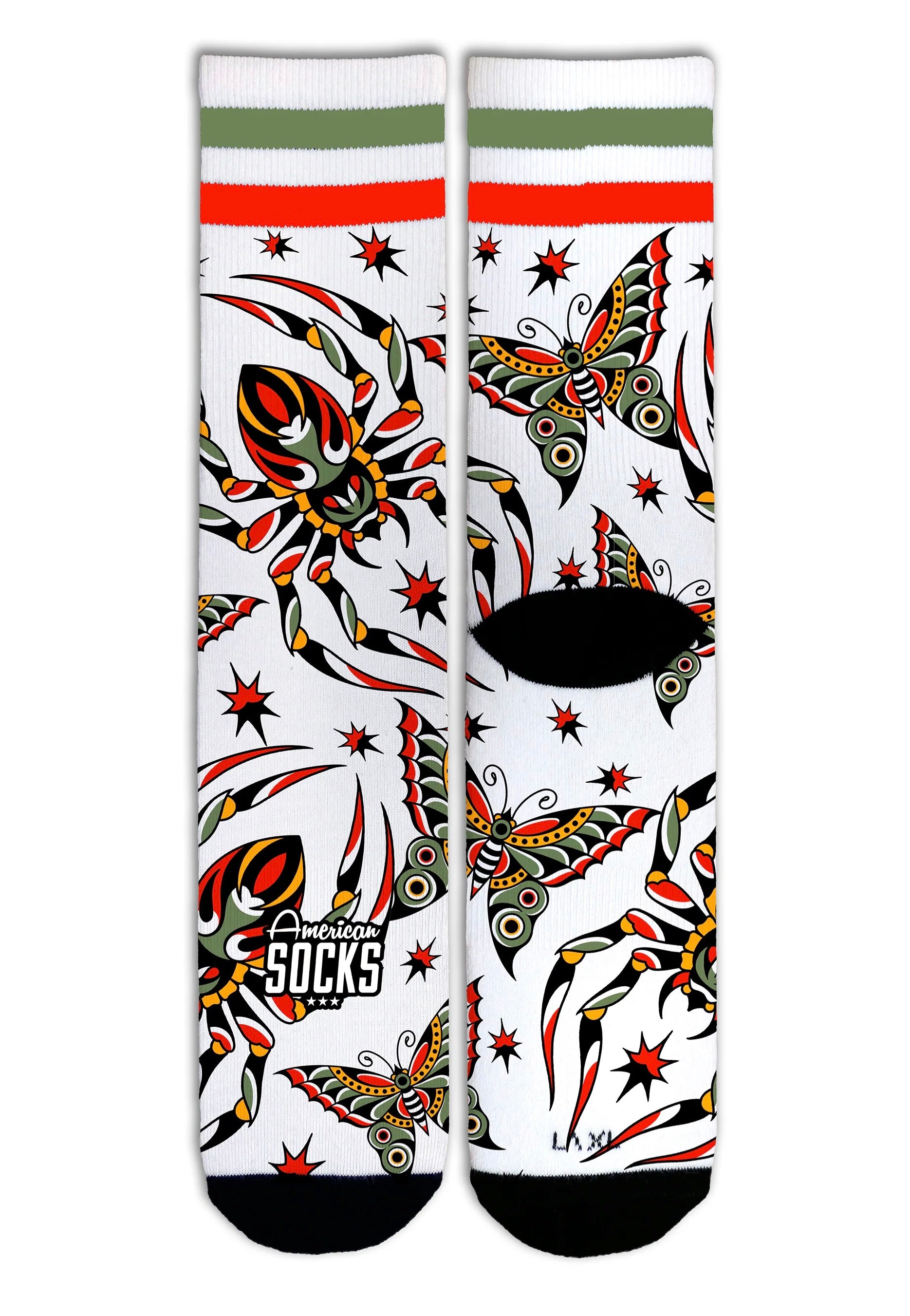 American Socks - Venom Mid High White - Socks | Neutral-Image