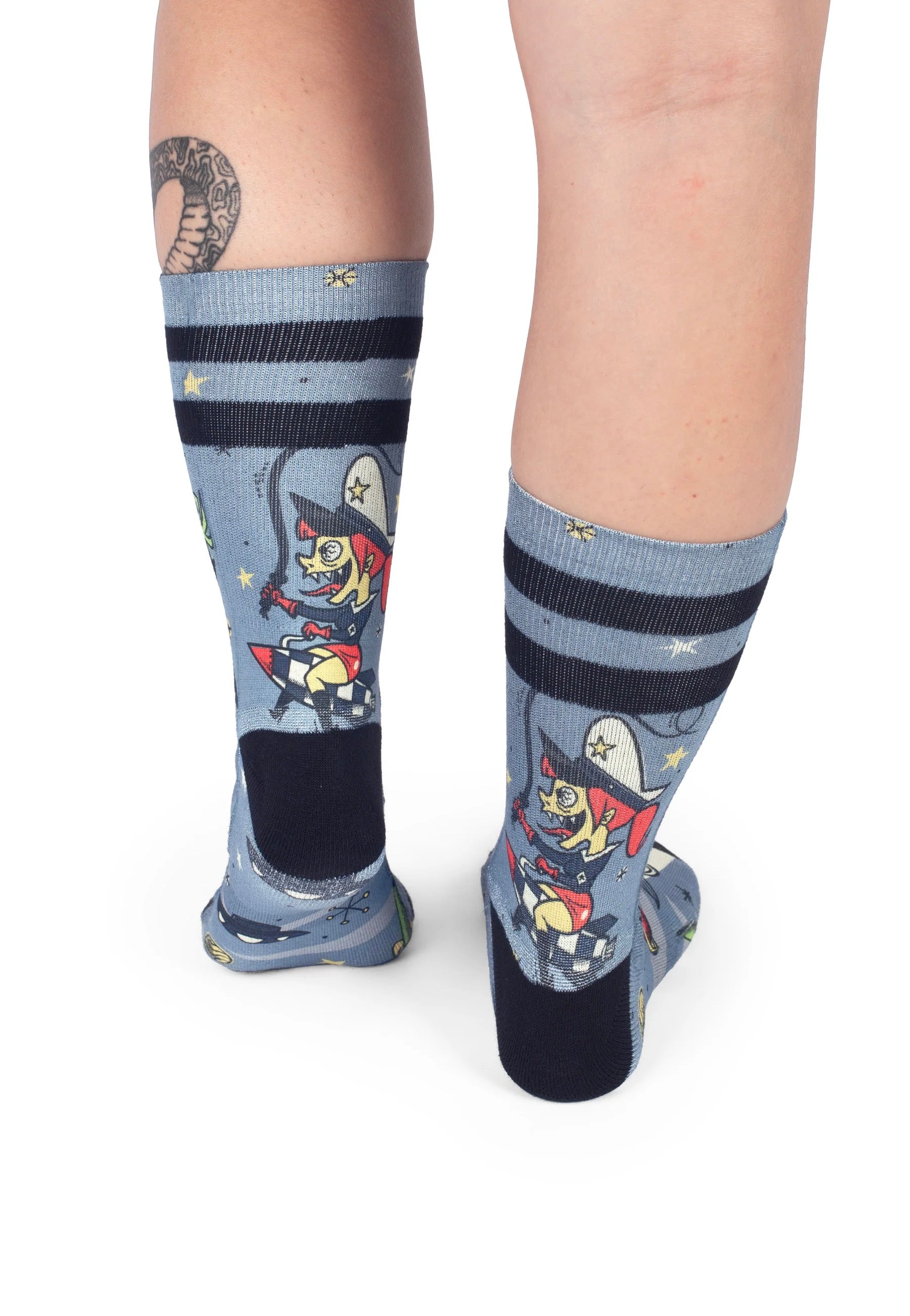 American Socks - Alien Snatch Mid High Blue - Socks | Neutral-Image