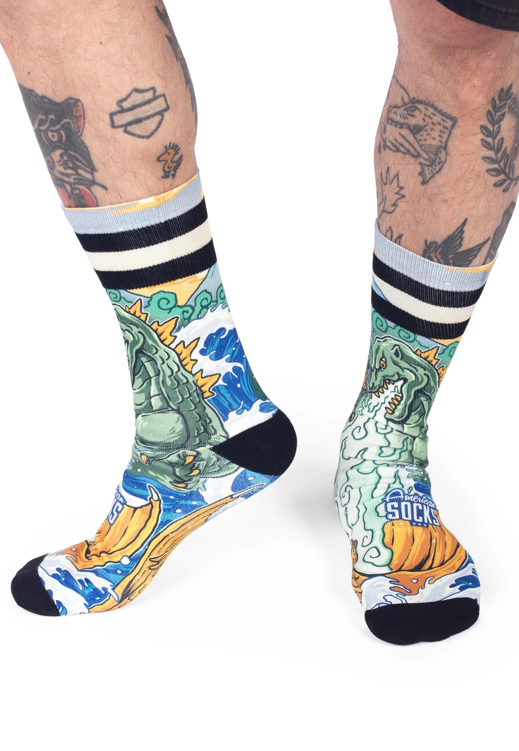 American Socks - Kaiju King Mid High - Socks | Neutral-Image