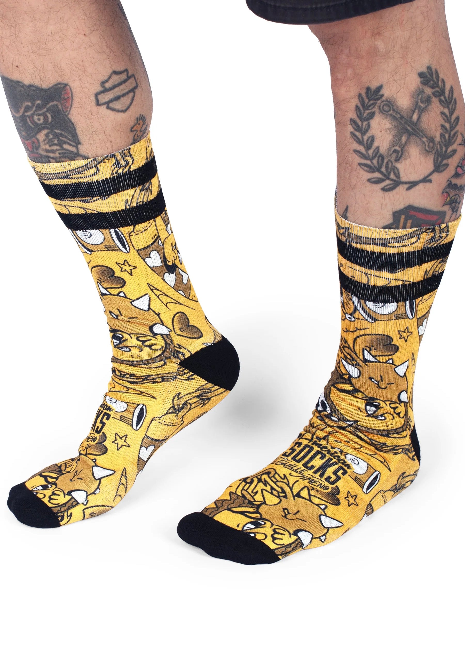 American Socks - Misfire Mid High Yellow - Socks | Neutral-Image