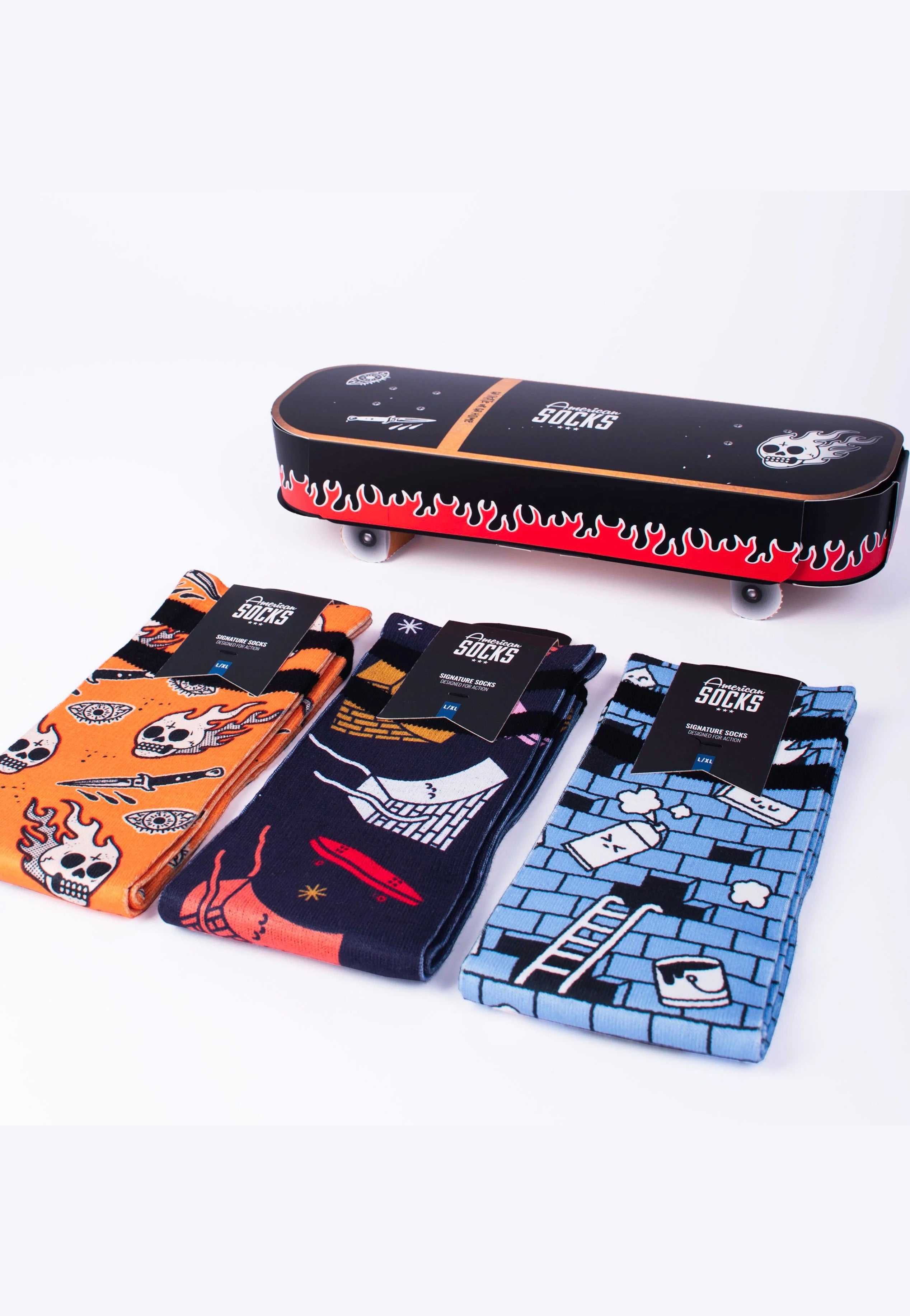 American Socks - Skateboard Socks - Giftbox | Neutral-Image