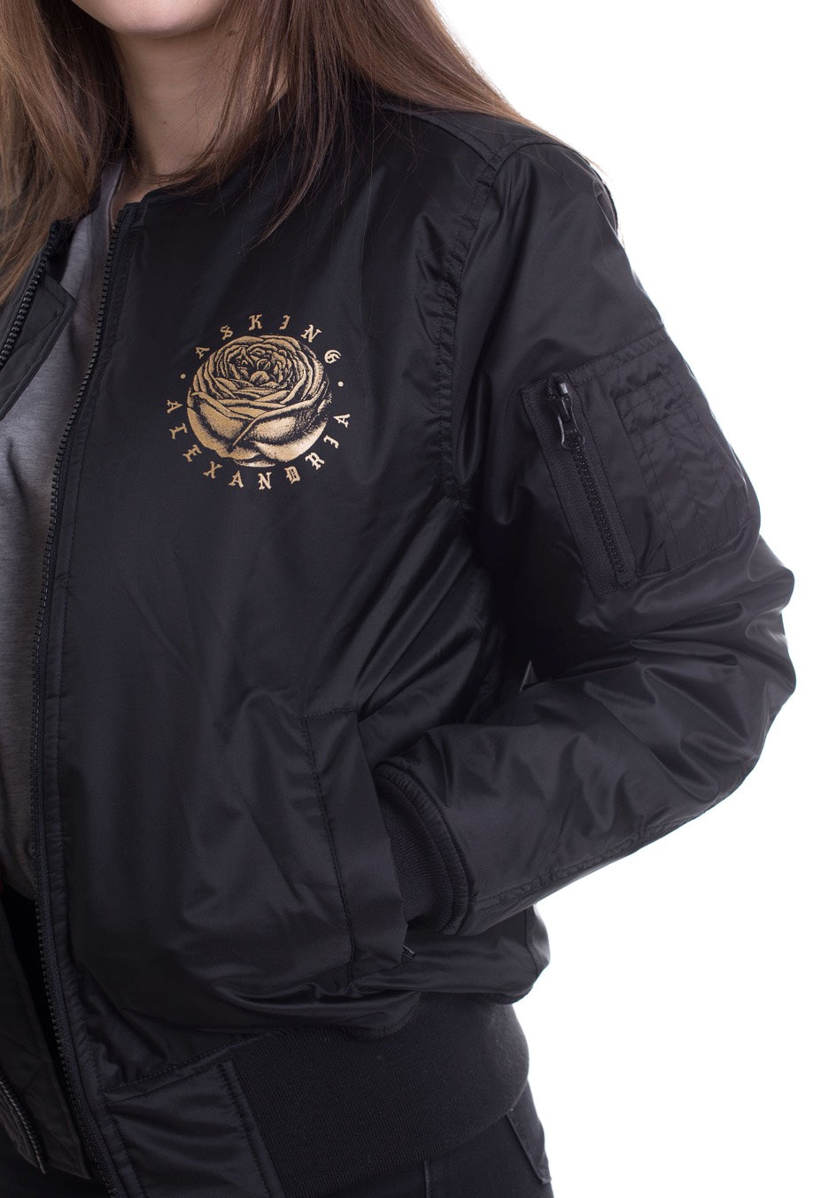 Asking Alexandria - Floral Box Bomber - Jacket | Women-Image