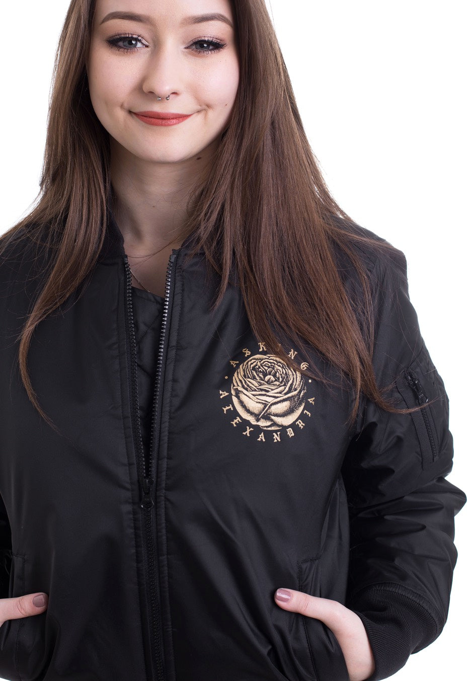 Asking Alexandria - Floral Box Bomber - Jacket | Women-Image