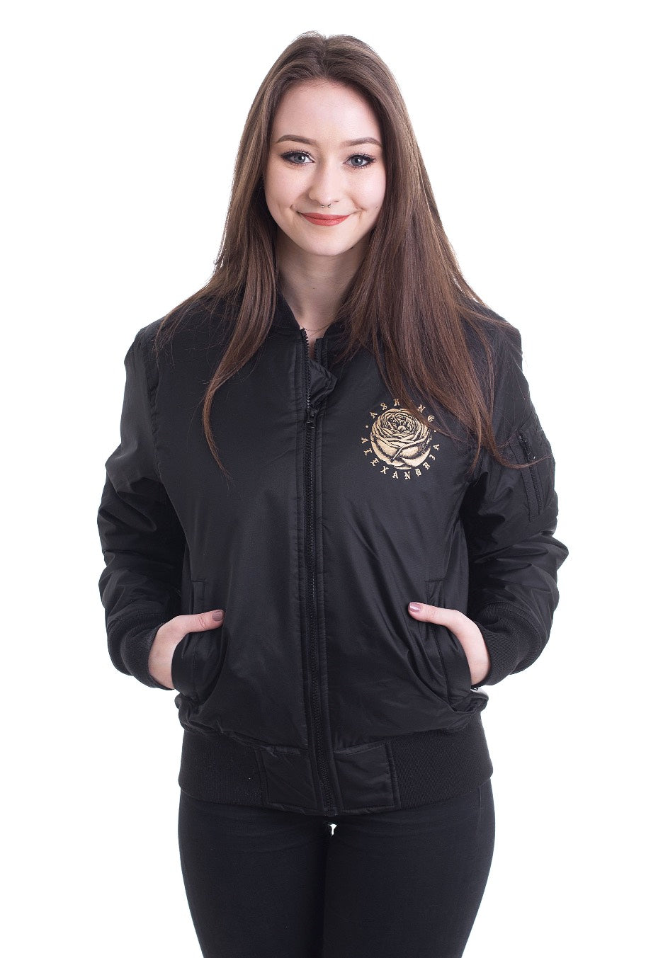 Asking Alexandria - Floral Box Bomber - Jacket | Women-Image