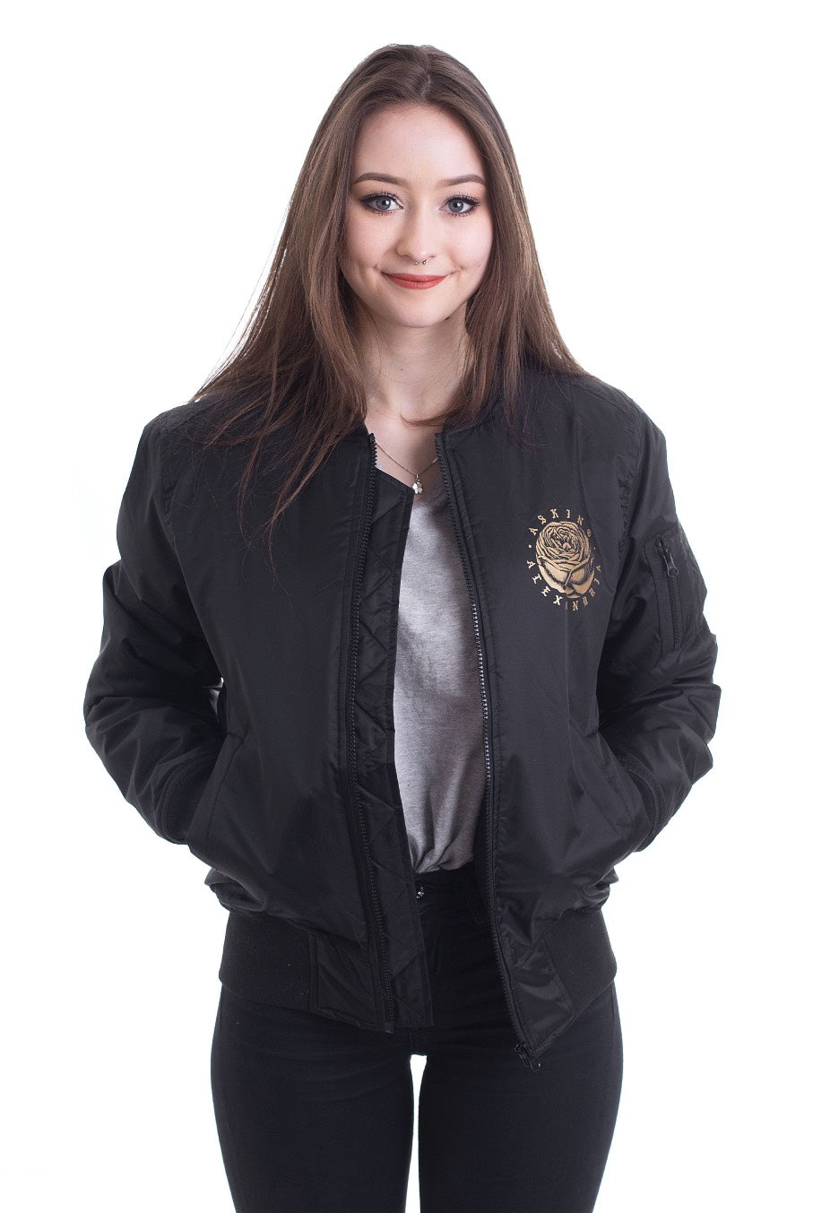 Asking Alexandria - Floral Box Bomber - Jacket | Women-Image