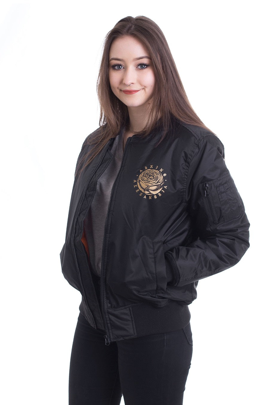 Asking Alexandria - Floral Box Bomber - Jacket | Women-Image