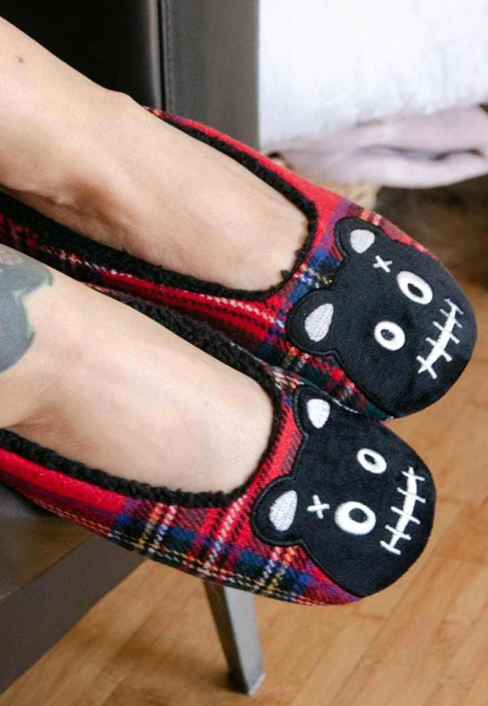 T.U.K. - Punk Teddy Tartan - Girl Slippers | Women-Image