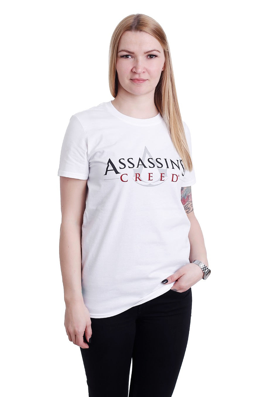 Assassins Creed - Logo White - T-Shirt | Women-Image