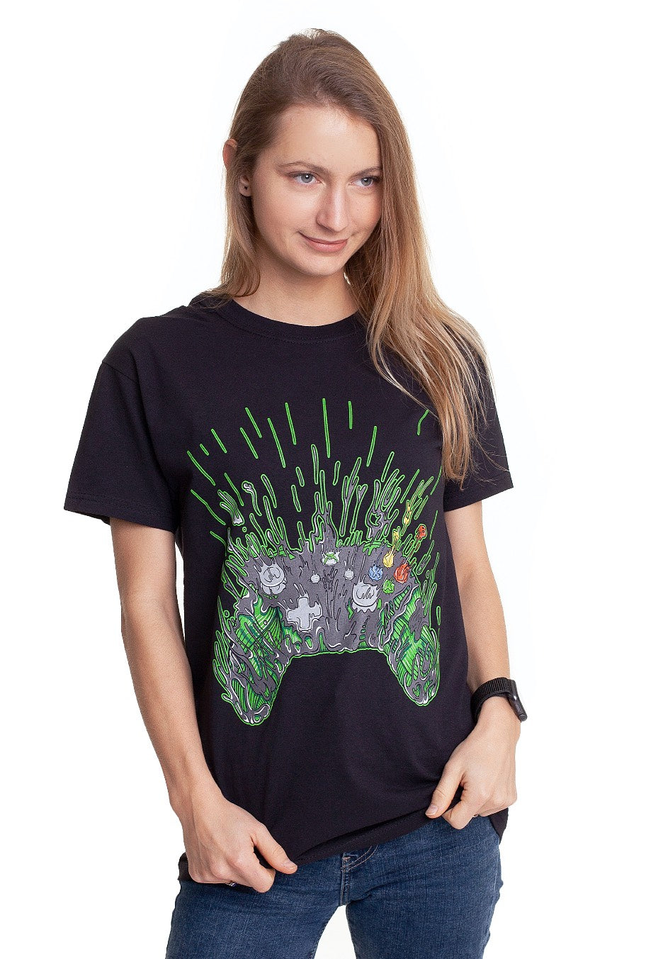 Xbox - Dripping Controller - T-Shirt | Women-Image