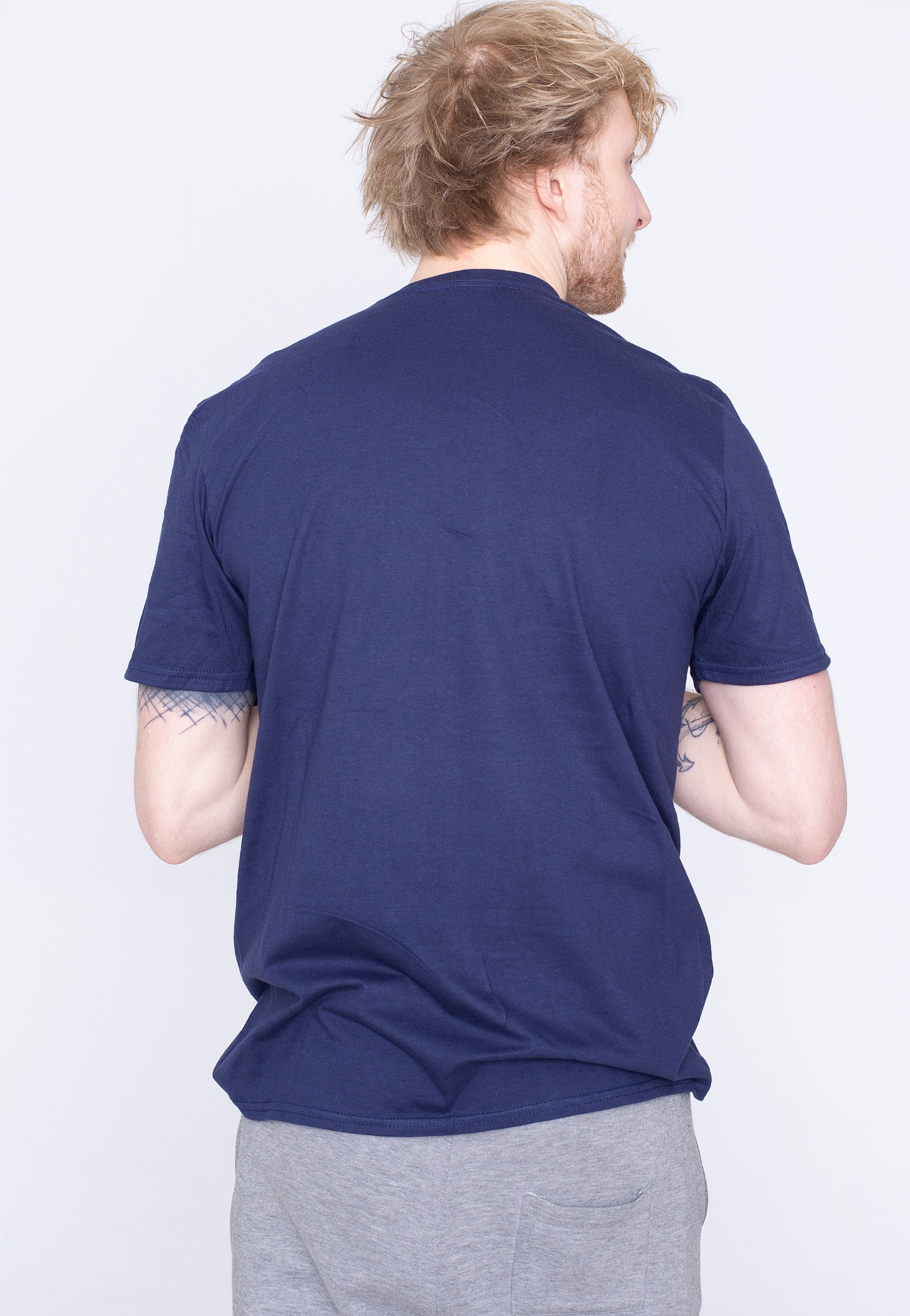 Atticus - Brand Logo Navy - T-Shirt | Men-Image