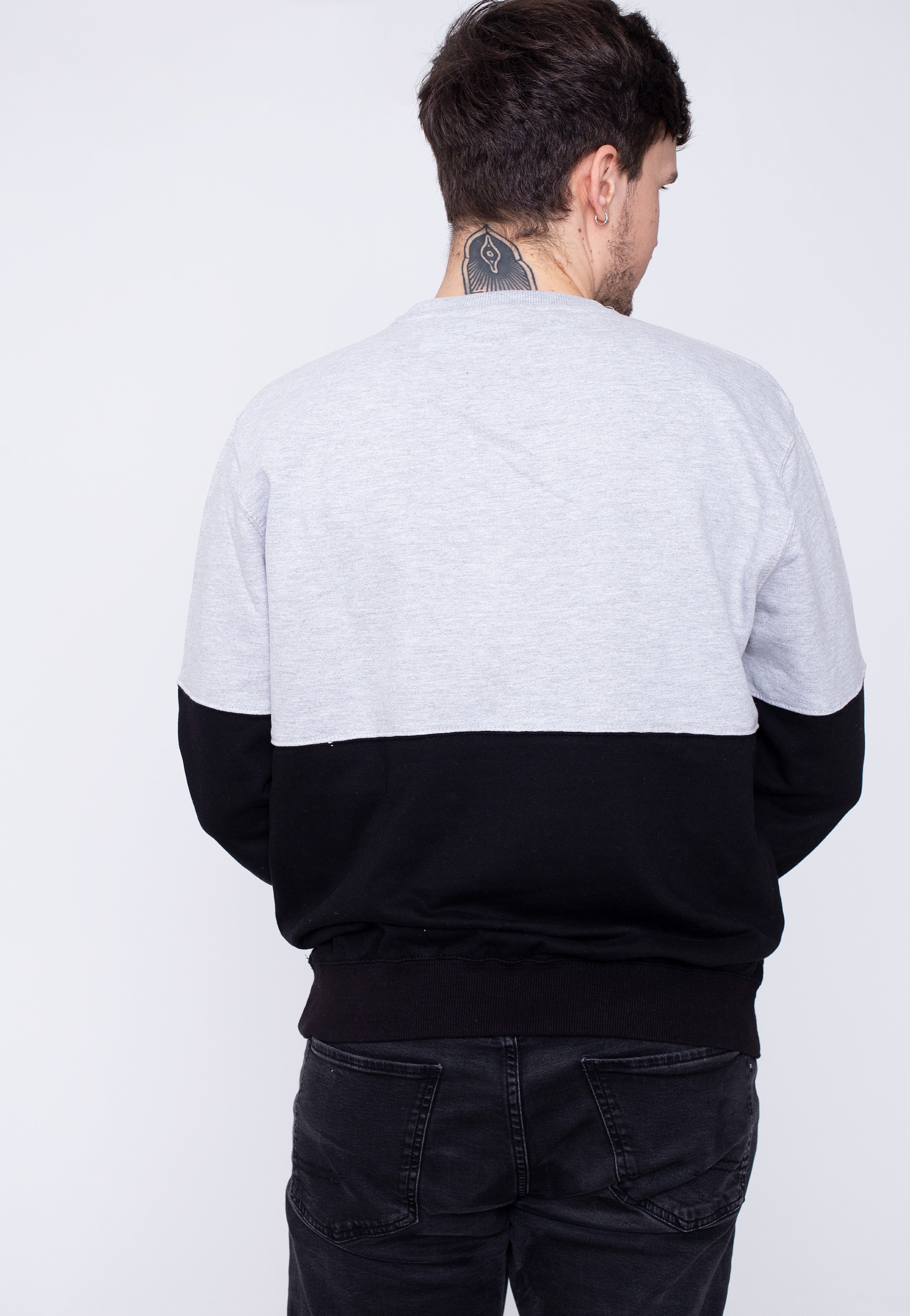 Atticus - Bird Block Heather Grey/Black - Sweater | Men-Image