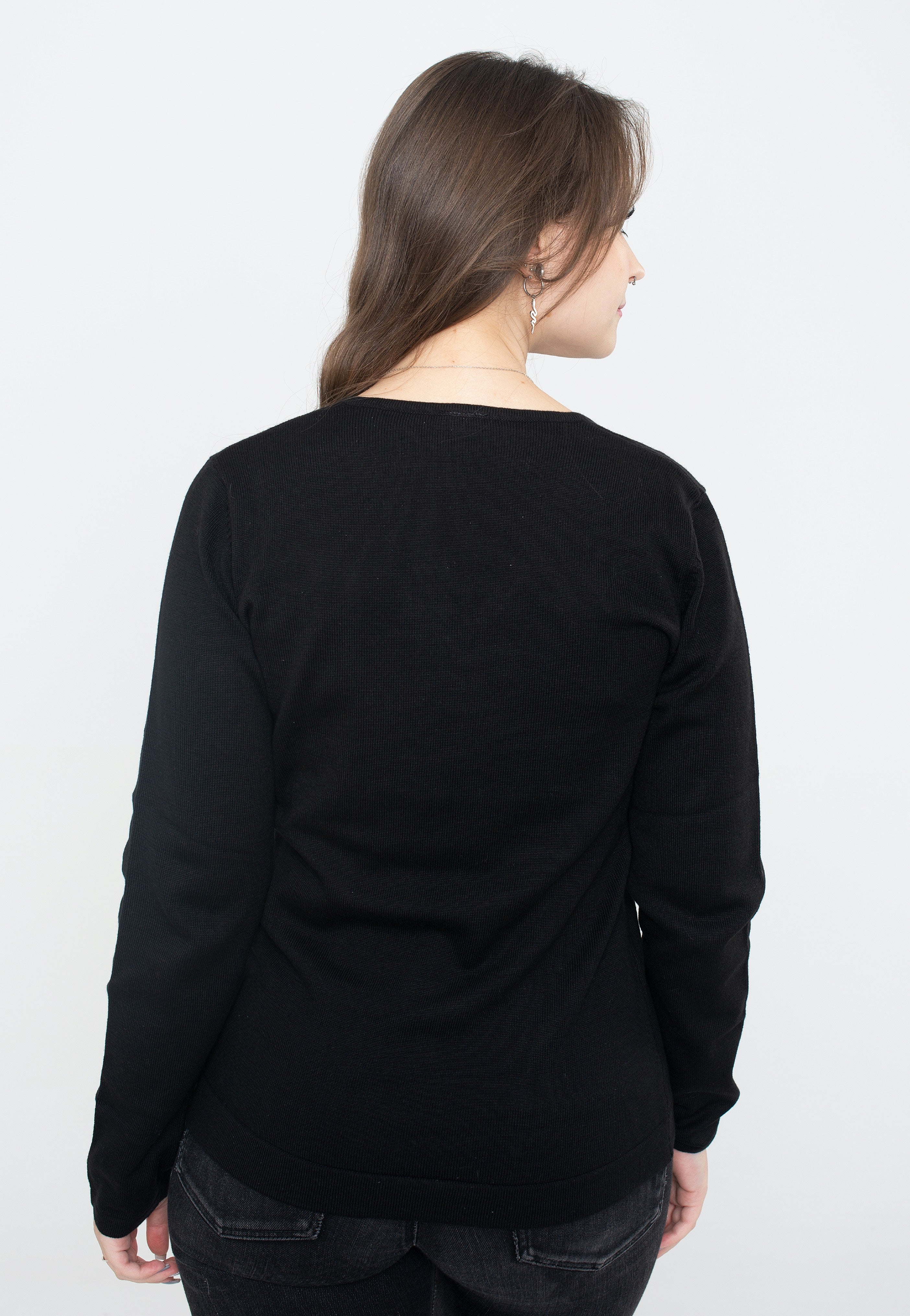 Atticus - Alice V Neck Black - Sweater | Women-Image