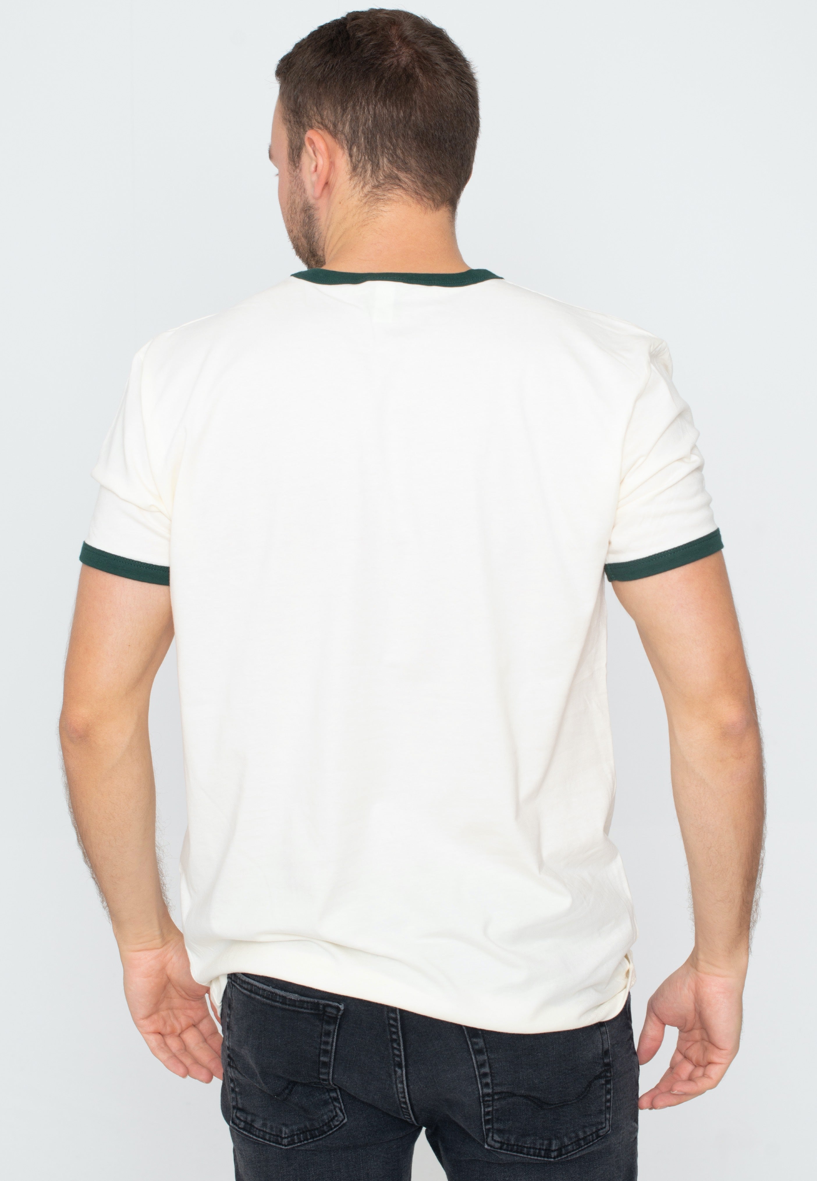 Atticus - Brand Logo Ringer Natural/Forest - T-Shirt | Men-Image