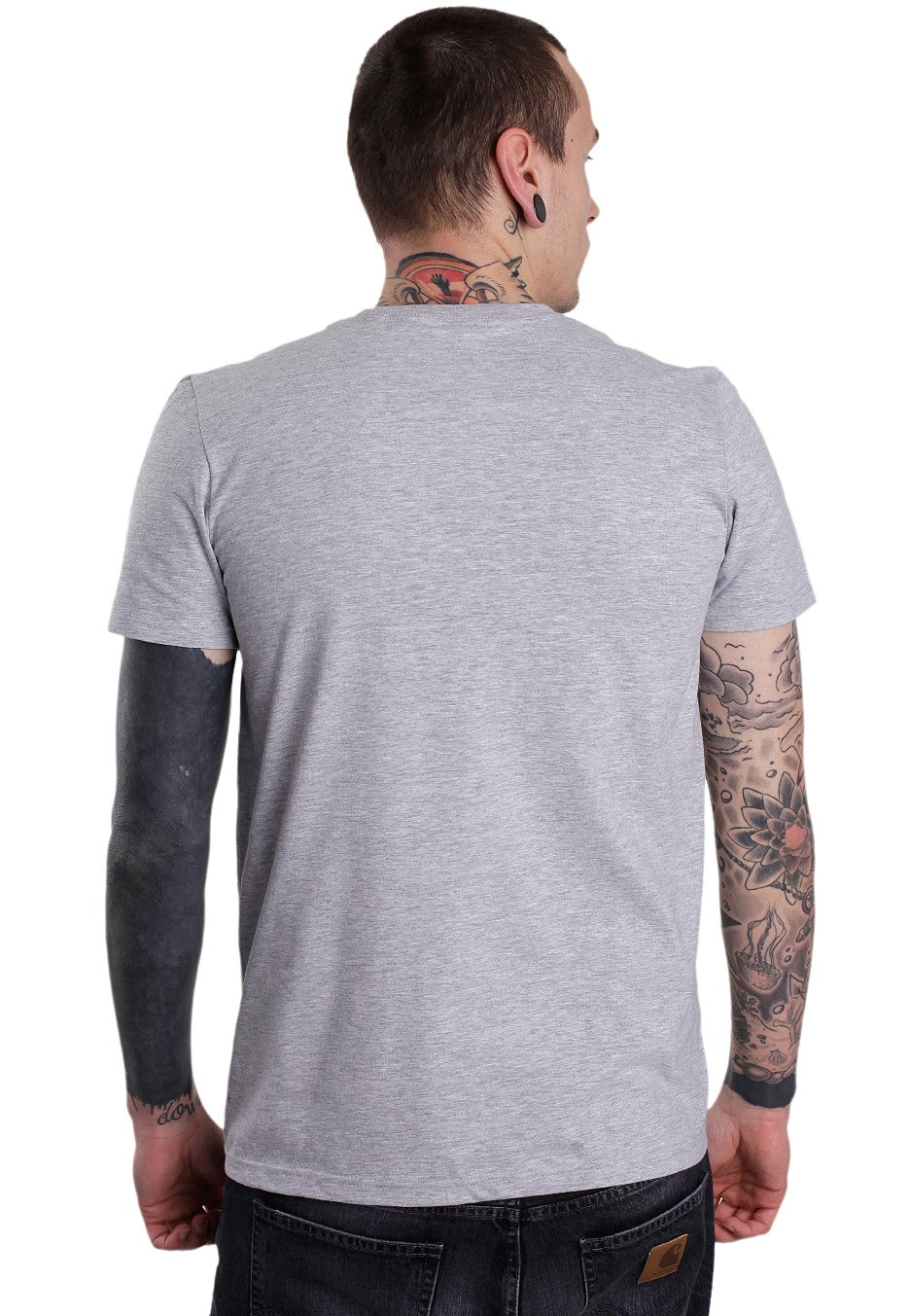 Atticus - Bird Heather Grey/Black - T-Shirt | Men-Image