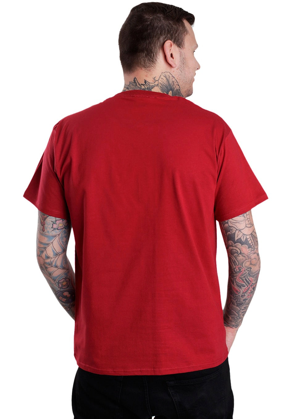 Atticus - Bird Maroon/White - T-Shirt | Men-Image