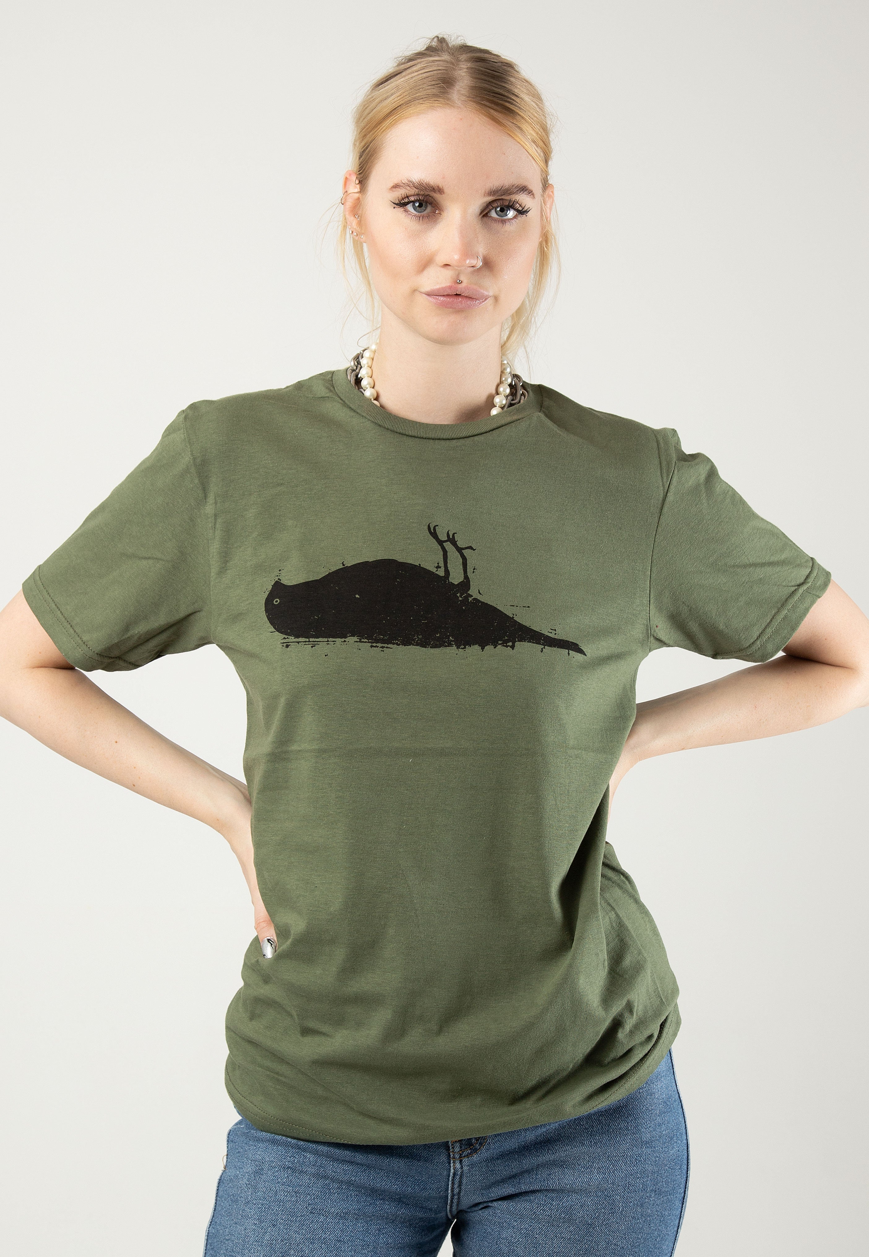 Atticus - Bird Military Green - T-Shirt | Women-Image