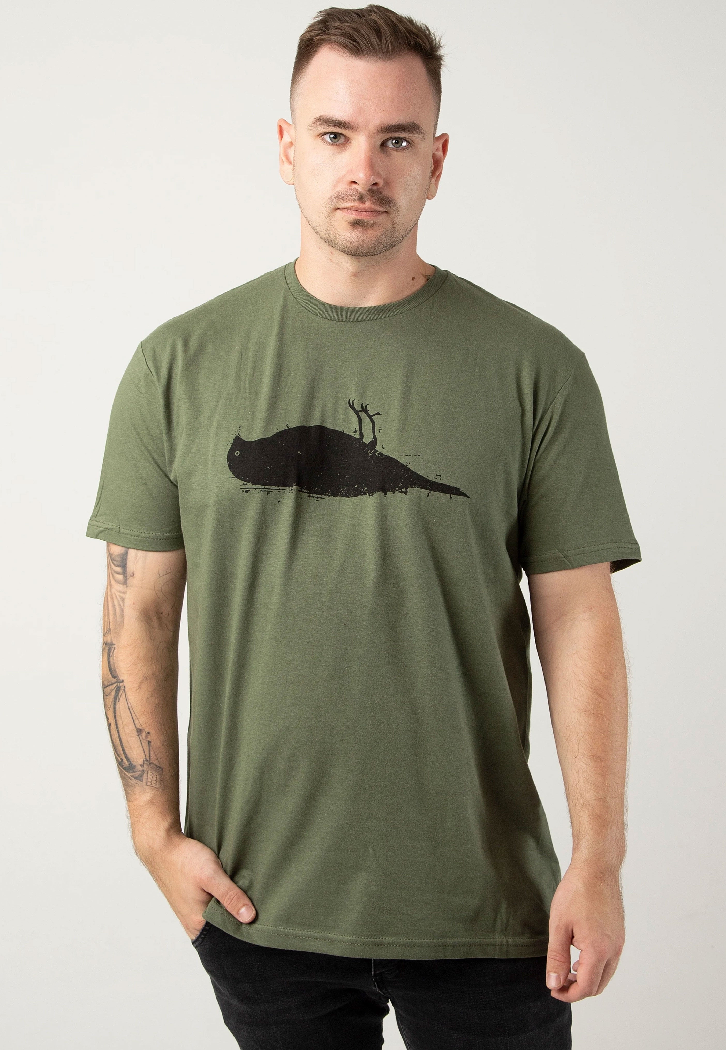 Atticus - Bird Military Green - T-Shirt | Men-Image