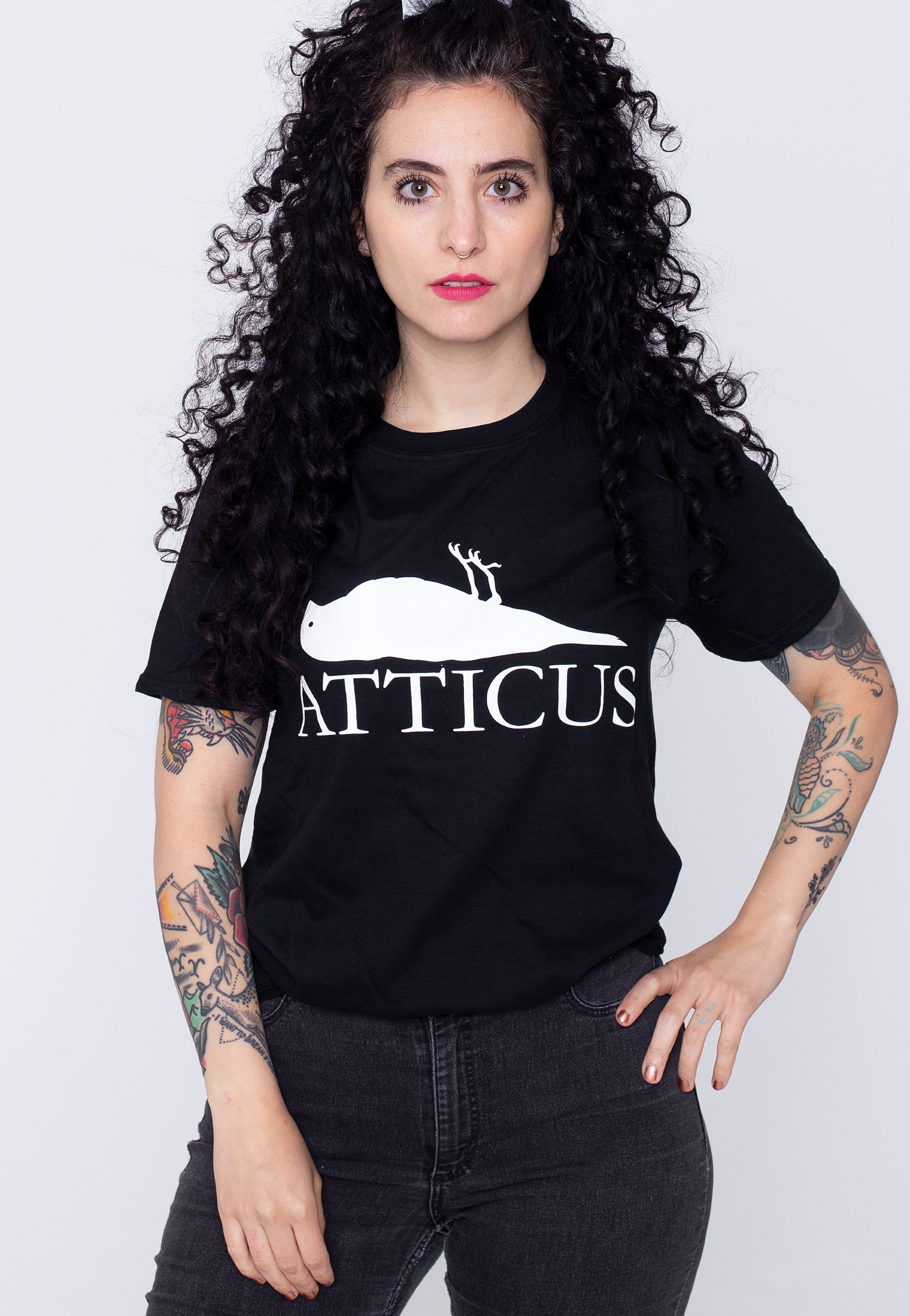 Atticus - Brand Logo Black/White - T-Shirt | Women-Image