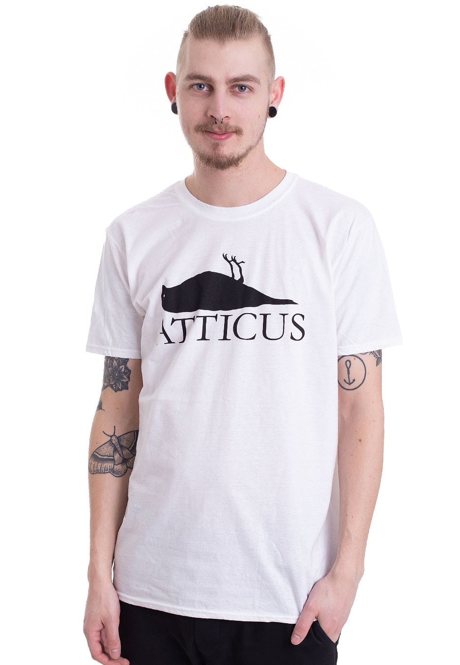 Atticus - Brand Logo White - T-Shirt | Men-Image