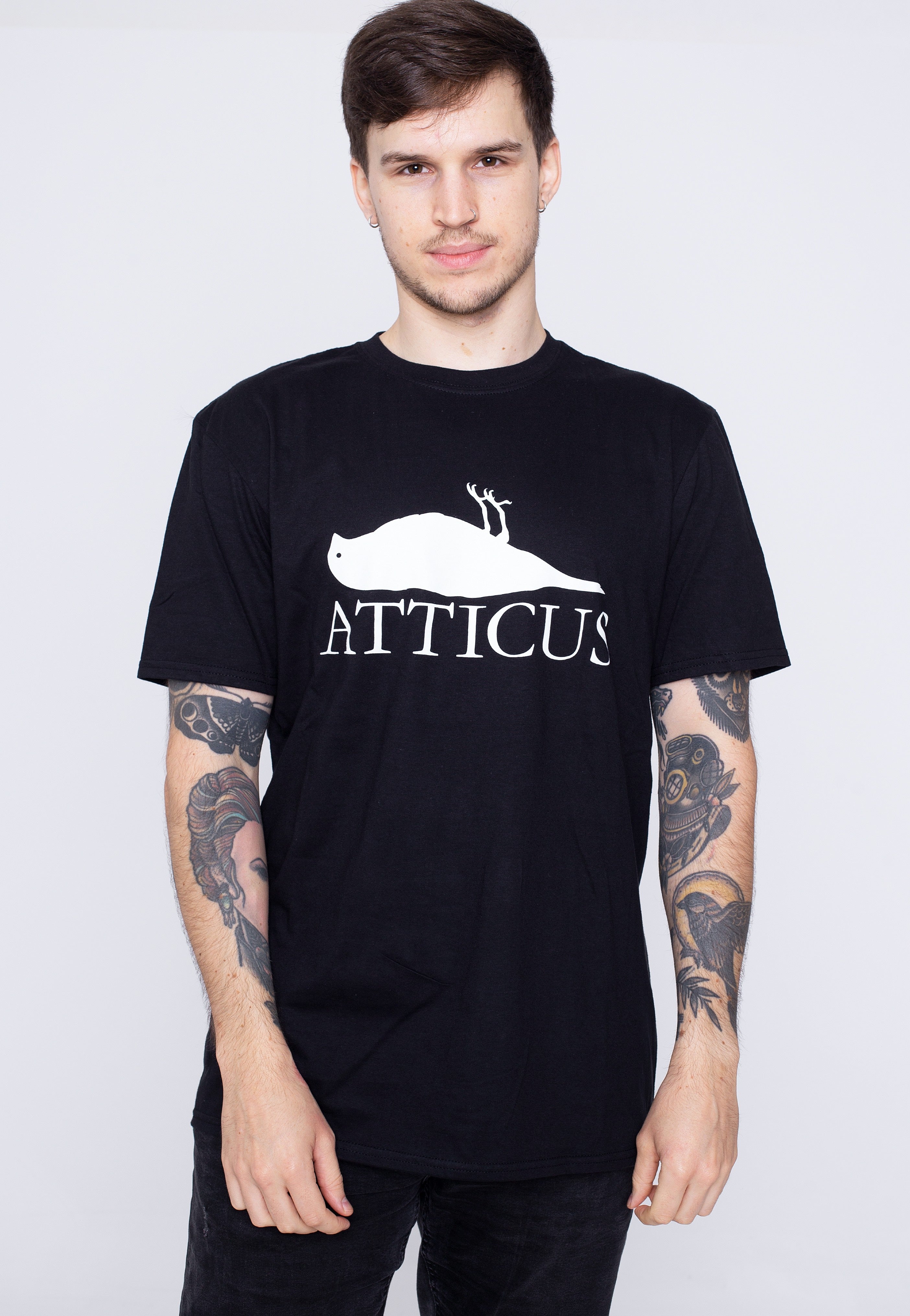 Atticus - Brand Logo Black/White - T-Shirt | Men-Image