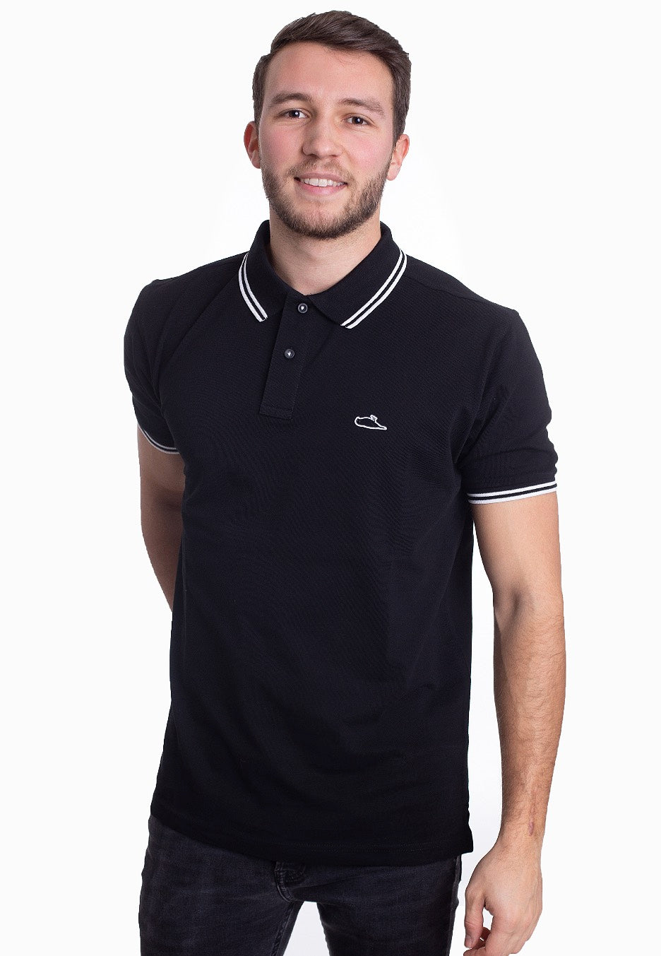 Atticus - Classic Tipped Black/White - Polo | Men-Image