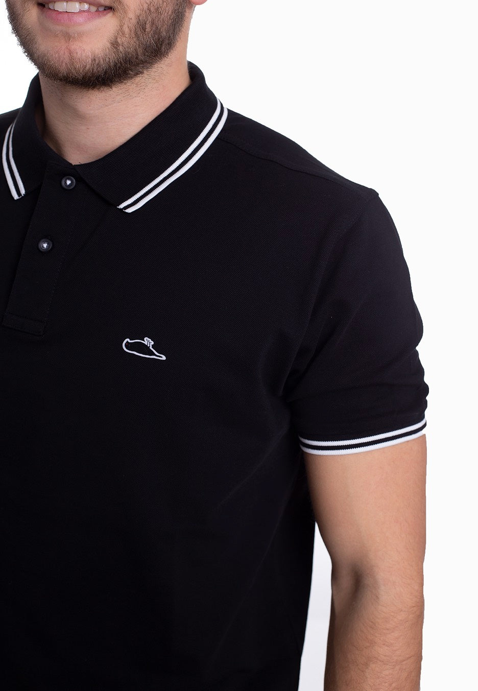 Atticus - Classic Tipped Black/White - Polo | Men-Image